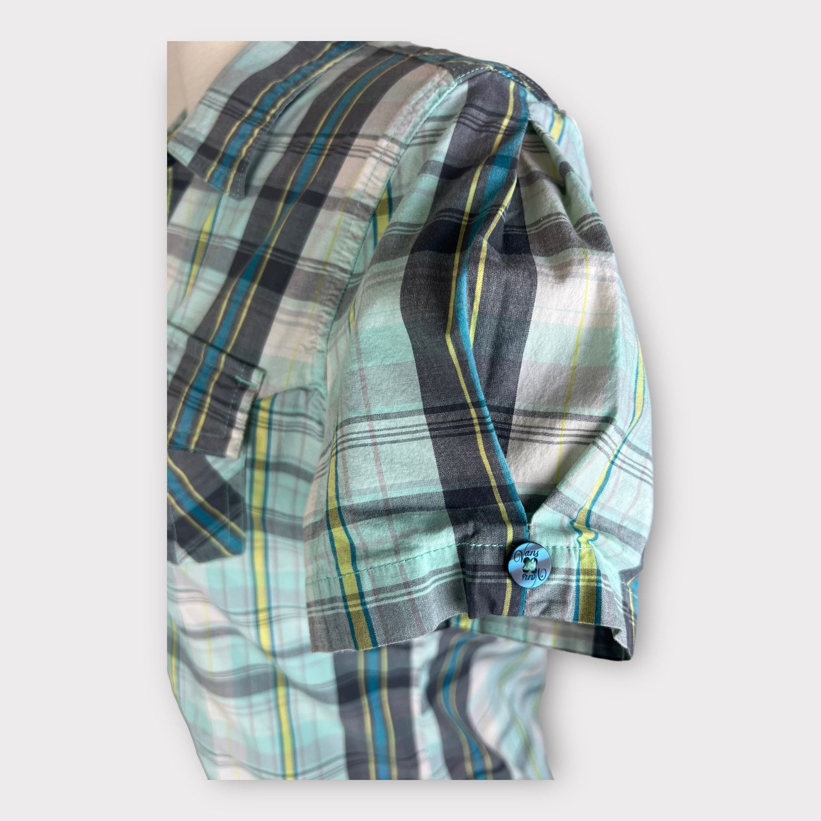 Vans Vans | Vintage Y2K Button Down Plaid Shirt | Medium Size M / US 6-8 / IT 42-44 - 8 Thumbnail