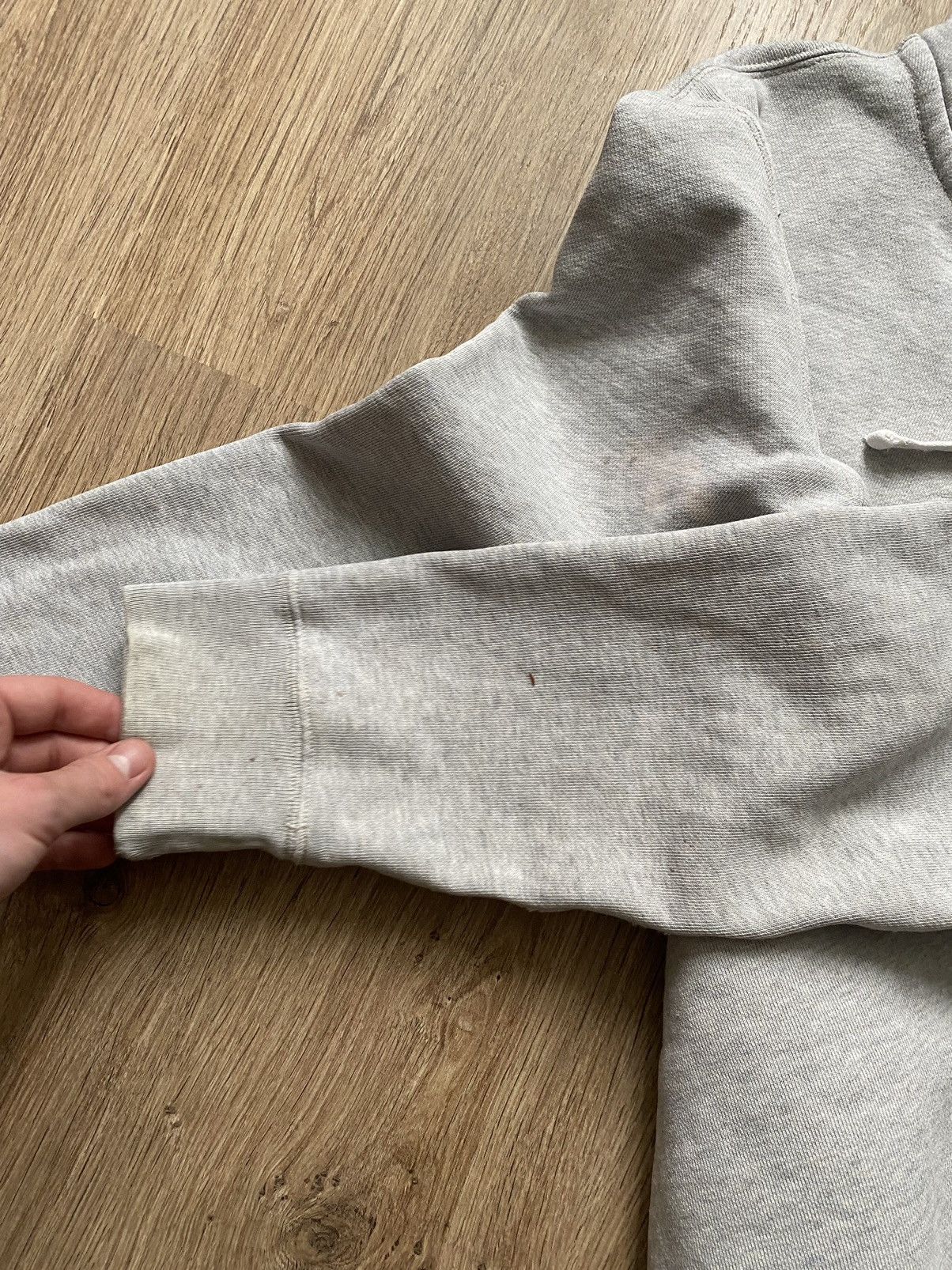 Polo Ralph Lauren × Vintage Vintage Polo Ralph Lauren Y2K tight light grey zip hoodie Size US L / EU 52-54 / 3 - 7 Thumbnail