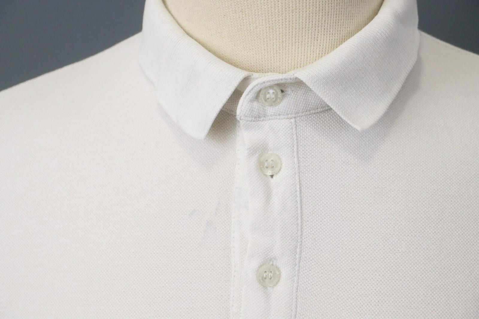 Versace Versace White Cotton Collar Chest Popover Polo Shirt Size 10 Size US M / EU 48-50 / 2 - 6 Thumbnail