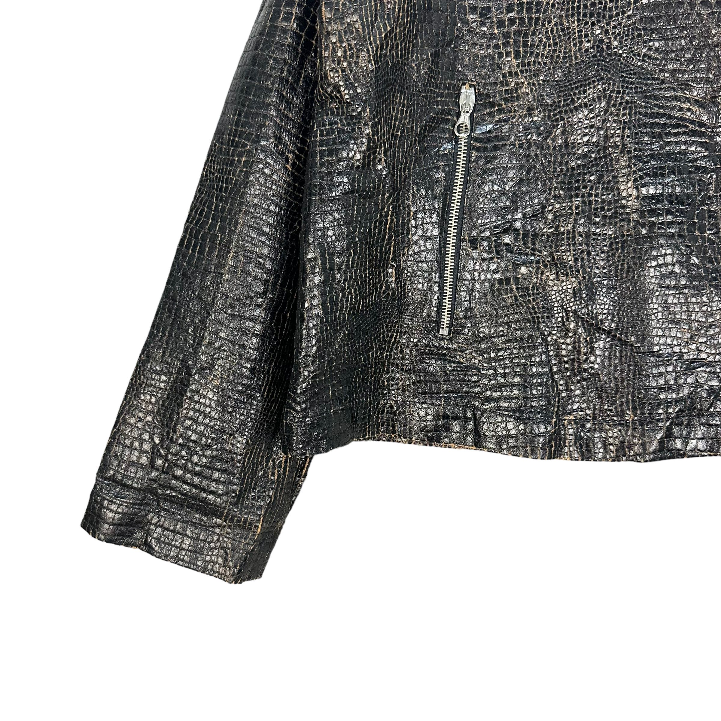 Japanese Brand MARTINE DOUVIER NICE TRASHED DESIGN JACKET #8062-199 Size M / US 6-8 / IT 42-44 - 5 Thumbnail