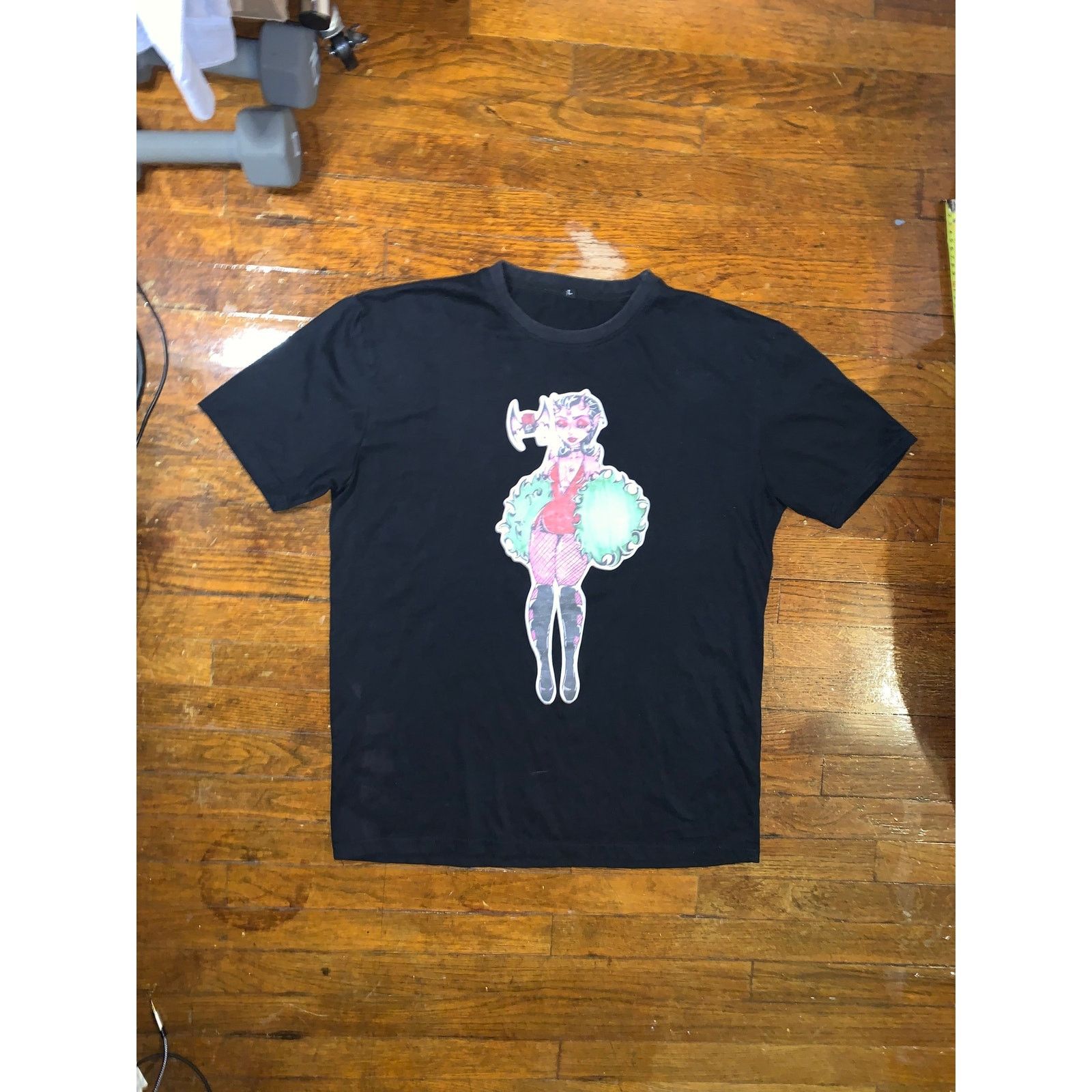 Other Spooky Zombie Cheerleader Graphic Tee Creepy Cute Goth Large Size US L / EU 52-54 / 3 - 2 Thumbnail