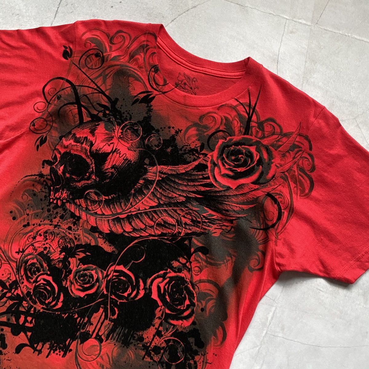 Hysteric Glamour × Japanese Brand Vintage Japan Tribal Affliction style Skulls Tee T Shirt 90s Size US M / EU 48-50 / 2 - 4 Thumbnail