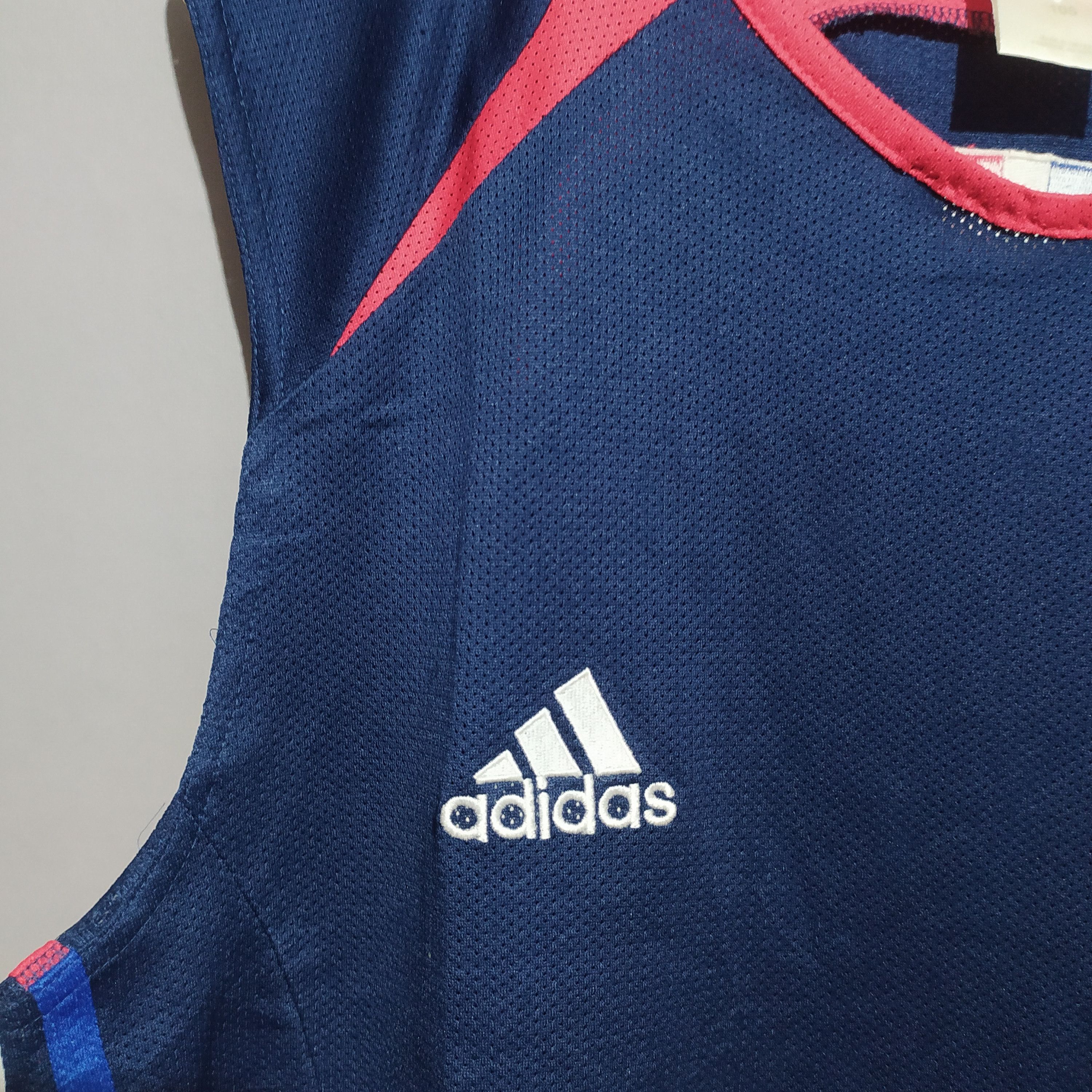 Adidas VTG Adidas x France 2004 (Zidane, etc) Training Shirt Vest Size US M / EU 48-50 / 2 - 7 Thumbnail