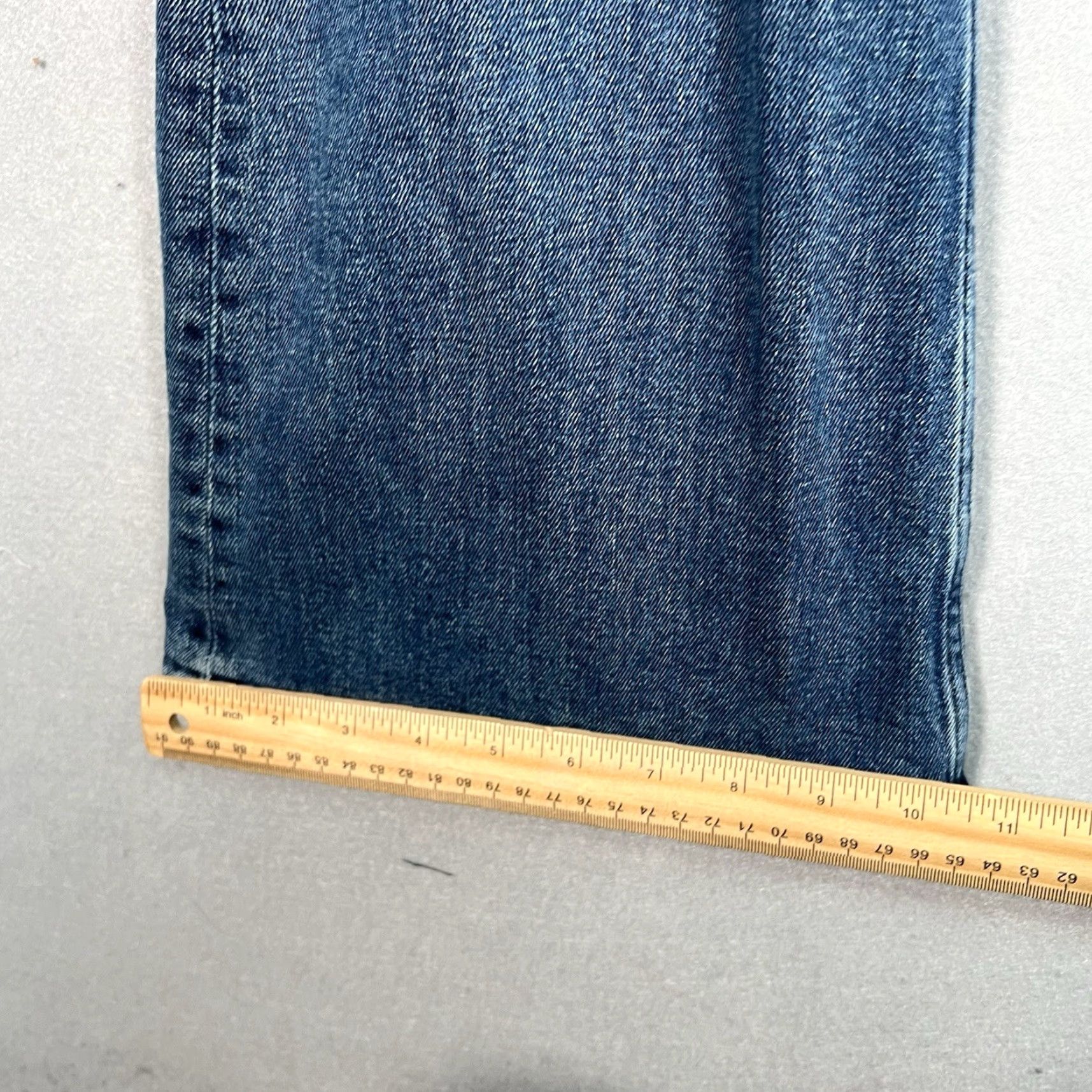 Mango Mango MNG Selection Flare Leg Jeans Womens 4 Blue Medium Wash High Waist Denim Cotton Blend Regular Size 4 Womens Size 27" / US 4 / IT 40 - 6 Thumbnail