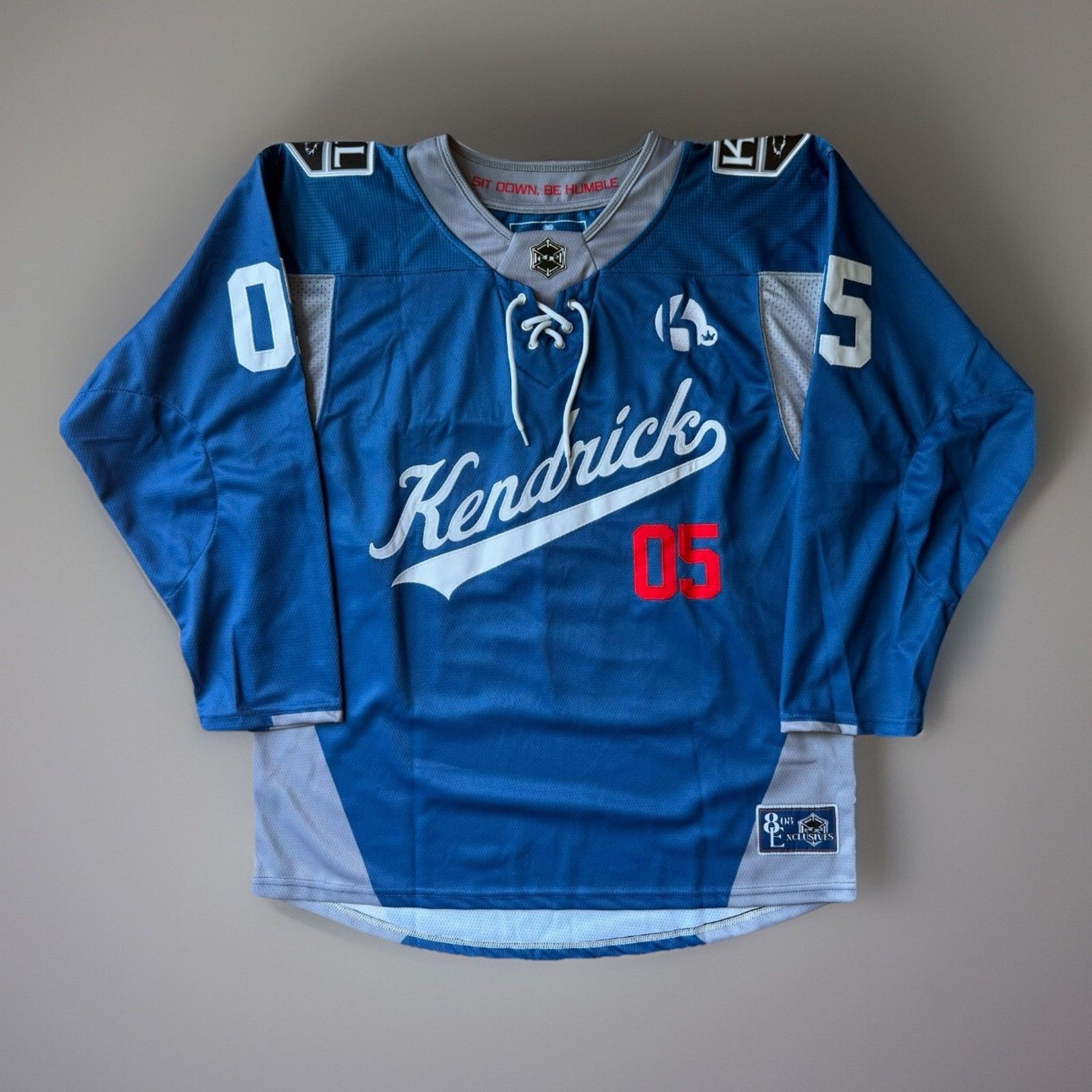NHL Kendrick Lamar Hockey Jersey Medium Blue Elev808 Designs Size US M / EU 48-50 / 2 - 1 Thumbnail