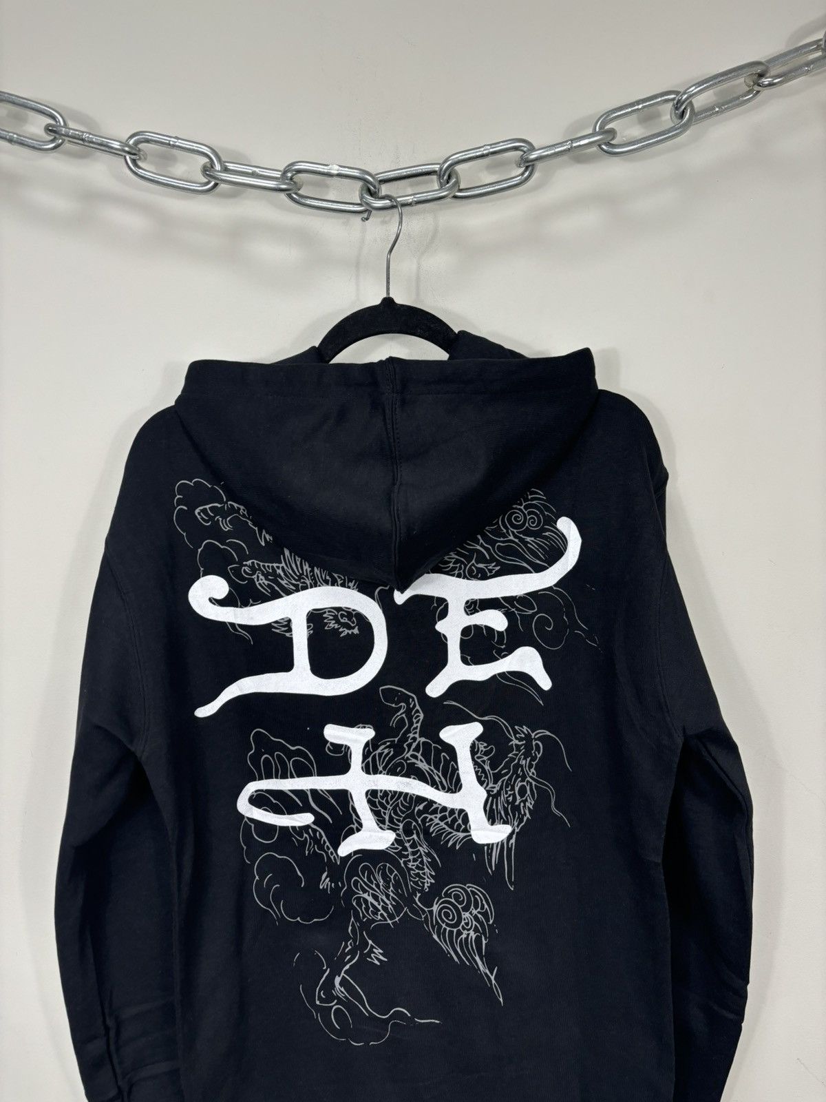 Ed Hardy Ed Hardy Y2K Chinese Dragon Logo NEW Hype Black Hoodie Size US S / EU 44-46 / 1 - 13 Thumbnail