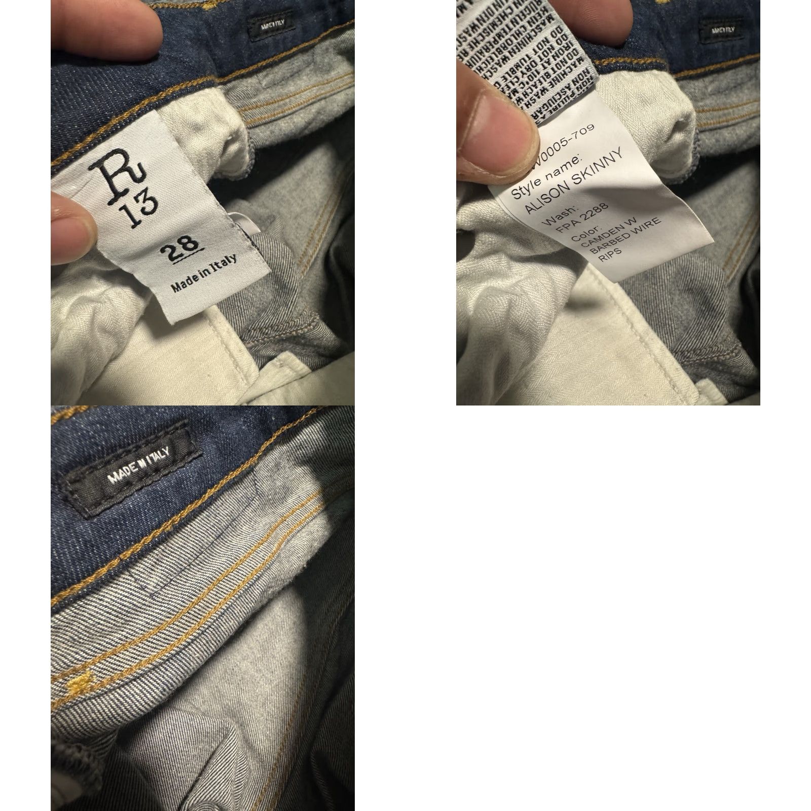 R13 VINTAGE? No. Size 28" / US 6 / IT 42 - 11 Thumbnail