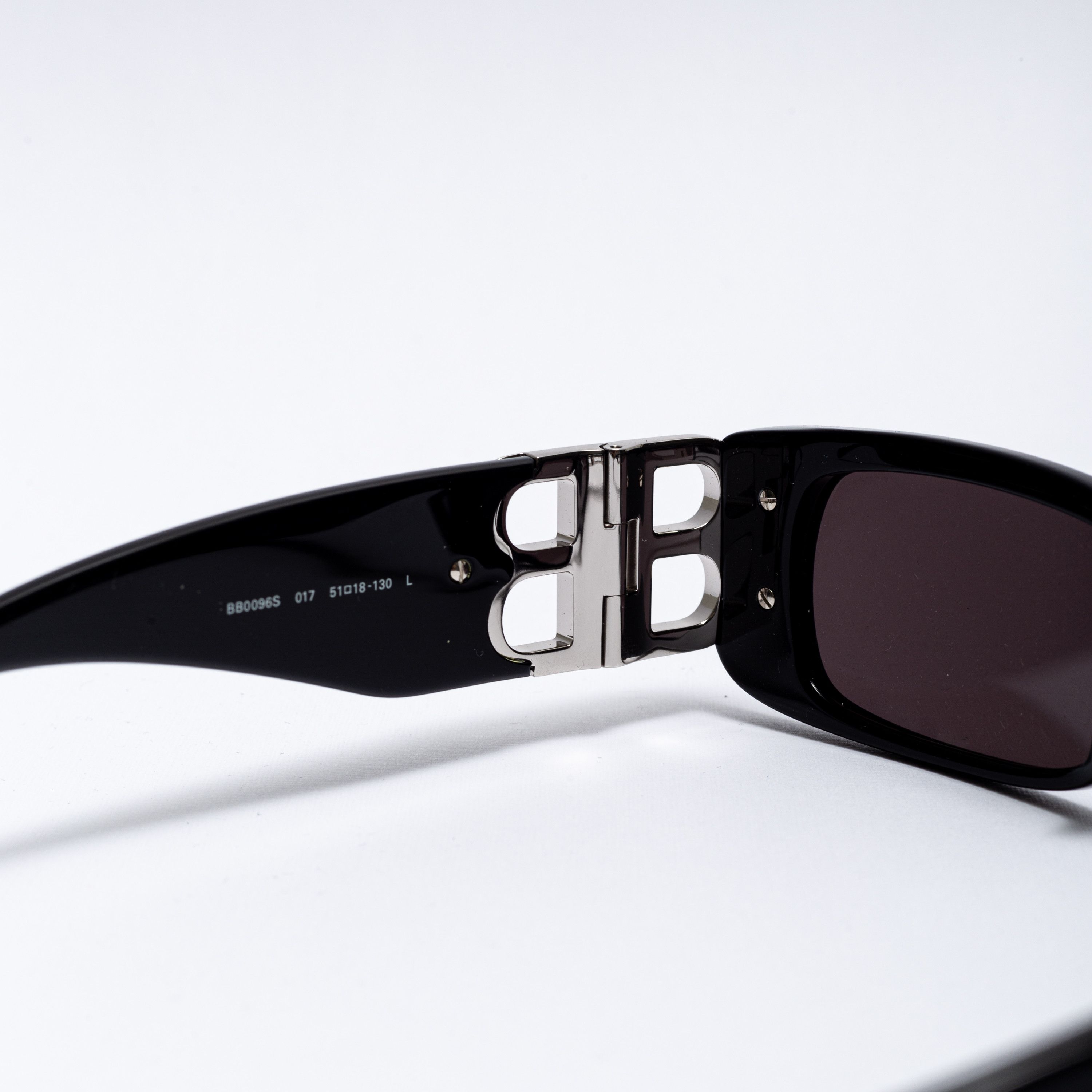 Balenciaga BALENCIAGA BB0096S 017 Sunglasses BLACK/SILVER Size ONE SIZE - 8 Thumbnail