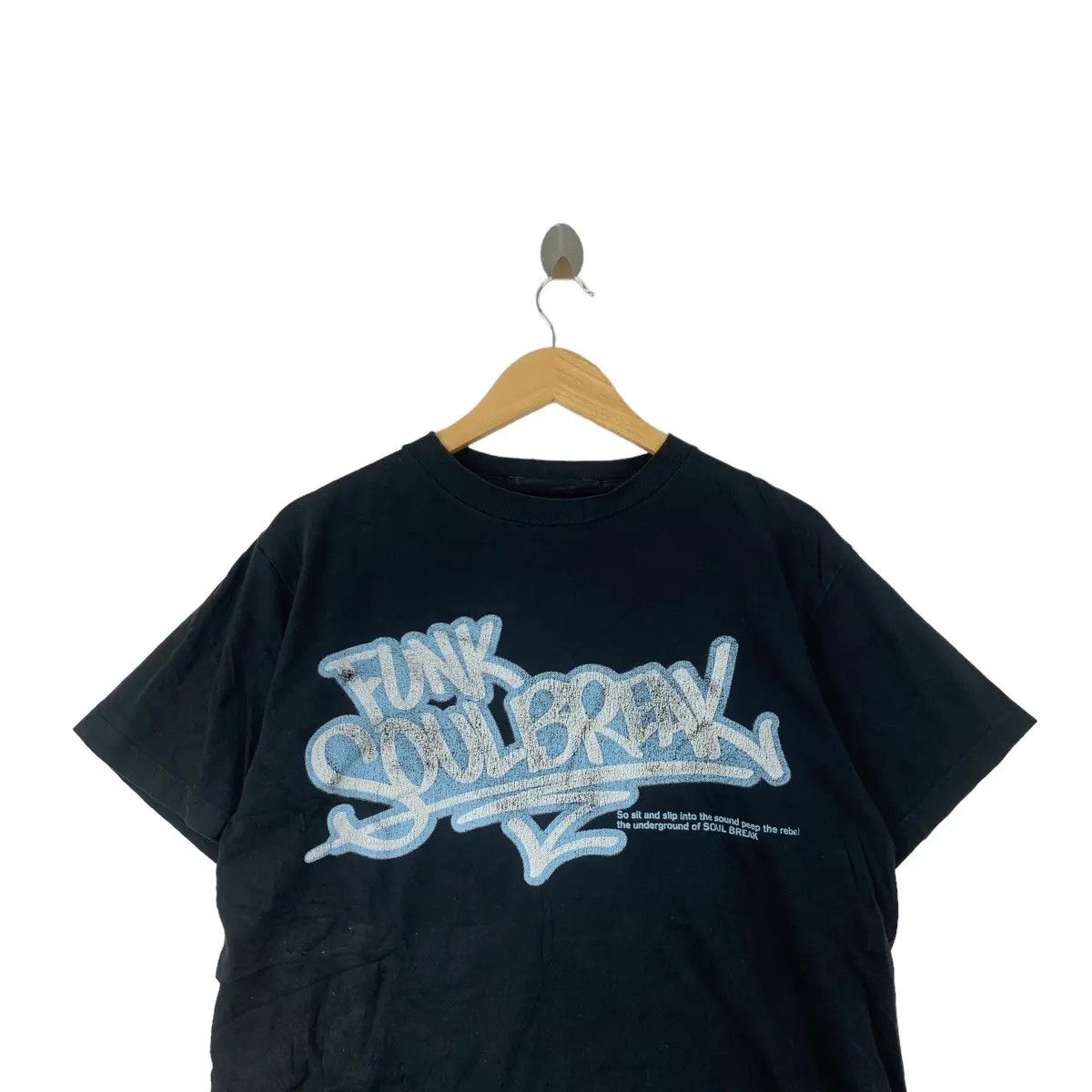 Vintage Vintage FUNK SOUL BREAK Hip Hop Rap Graffiti Tee Shirt Top Size US L / EU 52-54 / 3 - 2 Thumbnail