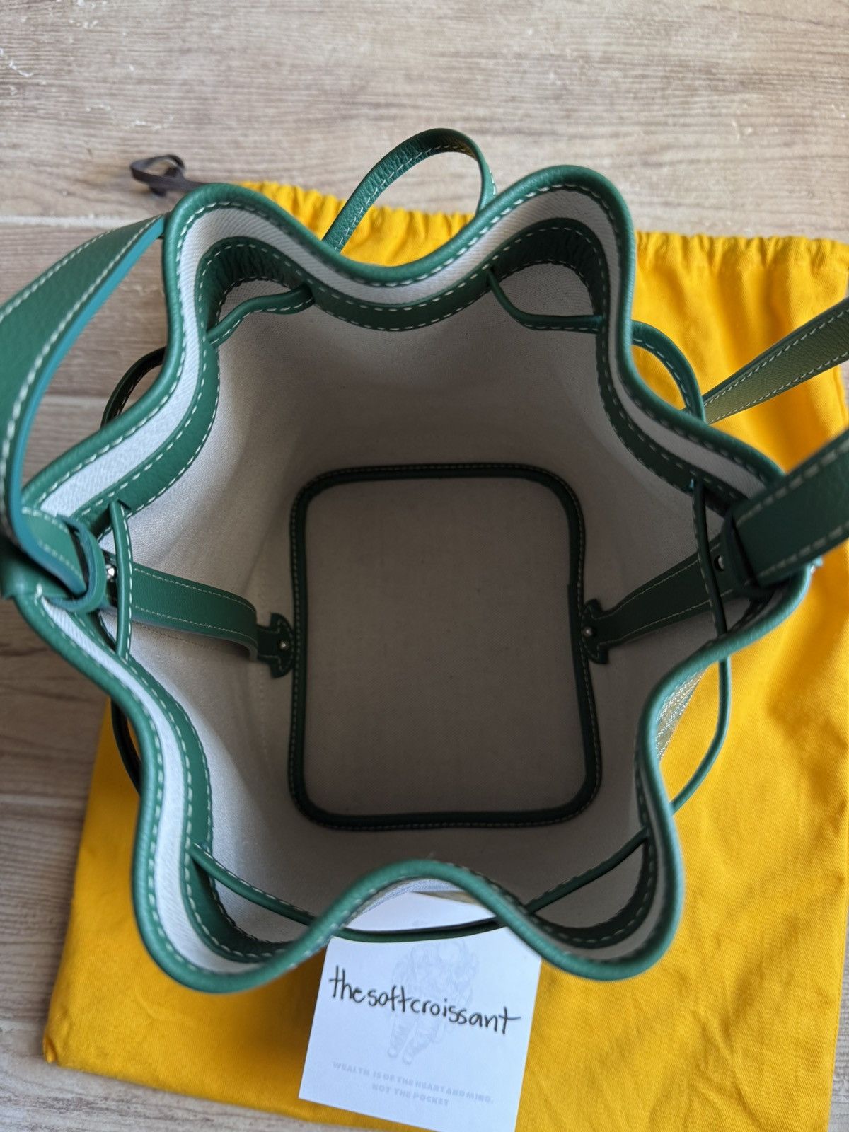 Goyard Goyard Petit Flot Bucket Bag Green Size ONE SIZE - 7 Thumbnail