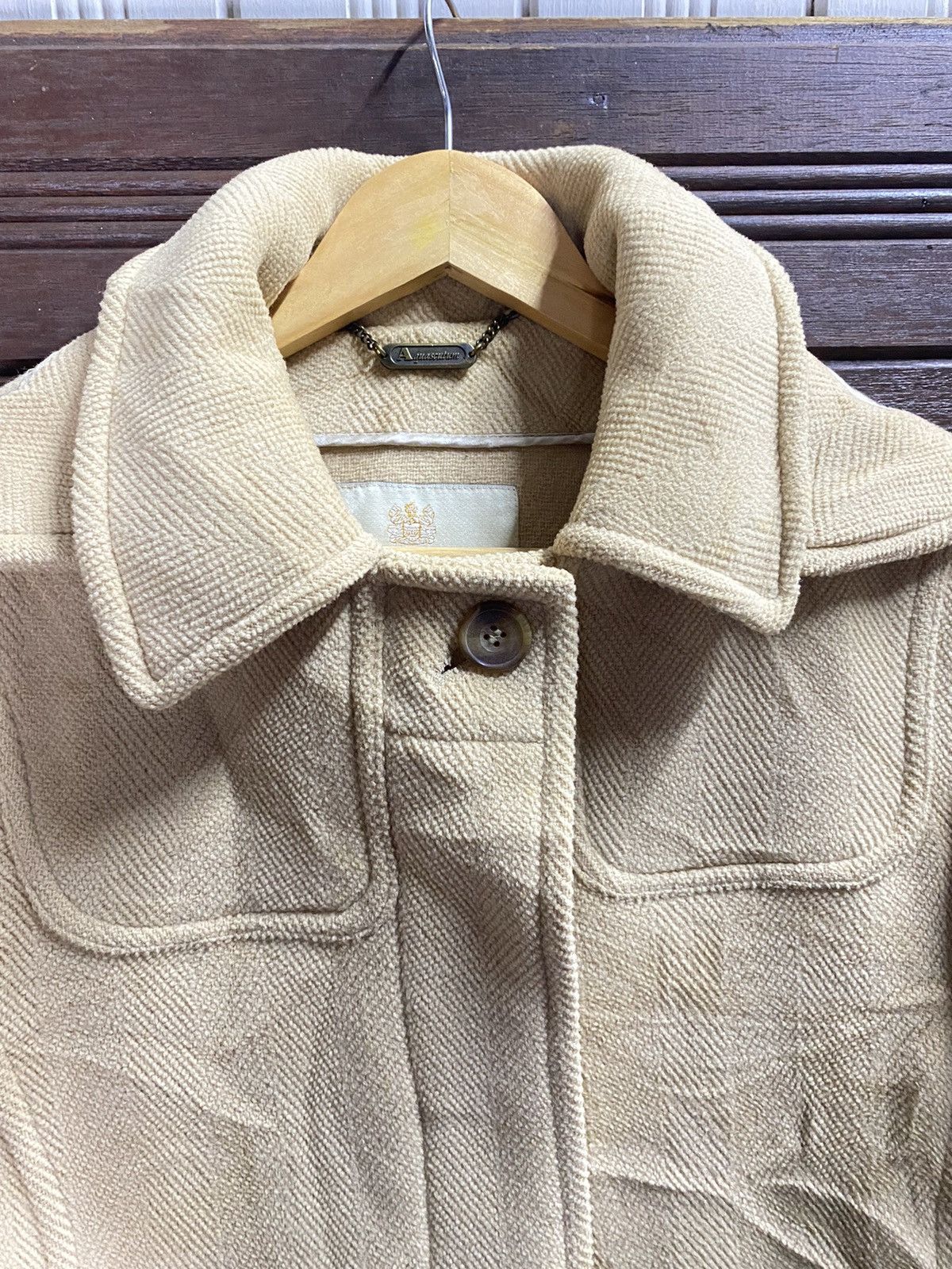 Aquascutum × Autumn Cashmere × Vintage Vintage Aquascutum Wool Cashmere Hooded Long Jacket Size US S / EU 44-46 / 1 - 3 Thumbnail