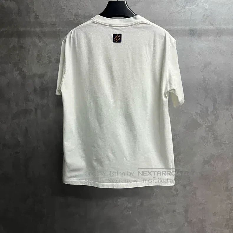 Louis Vuitton Louis Vuitton 25 Latest White Printed Crew Neck Short Slee Size US XXL / EU 58 / 5 - 5 Thumbnail