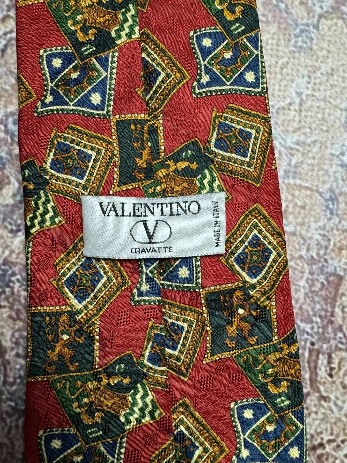Valentino × Vintage Vintage VALENTINO tie made in Italy🇮🇹 Size ONE SIZE - 7 Thumbnail