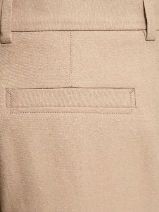 Z Zegna o1lsvrm0525 Oasi Linen Pants in Beige Size US 34 / EU 50 - 5 Thumbnail