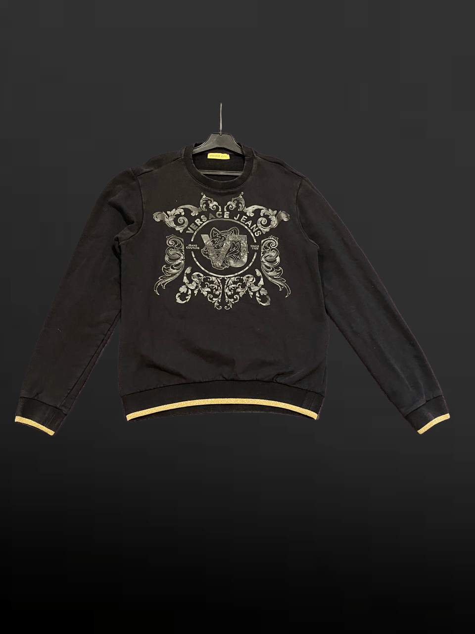 Versace Jeans Couture Print Black Sweatshirt Versace Jeans Couture Y2K Size US S / EU 44-46 / 1 - 1 Thumbnail