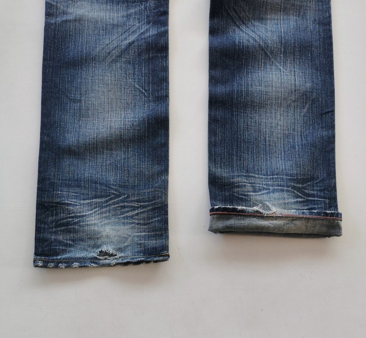 Japanese Brand Antgauge Double Waist Distressed Denim Jeans Size US 33 - 8 Thumbnail