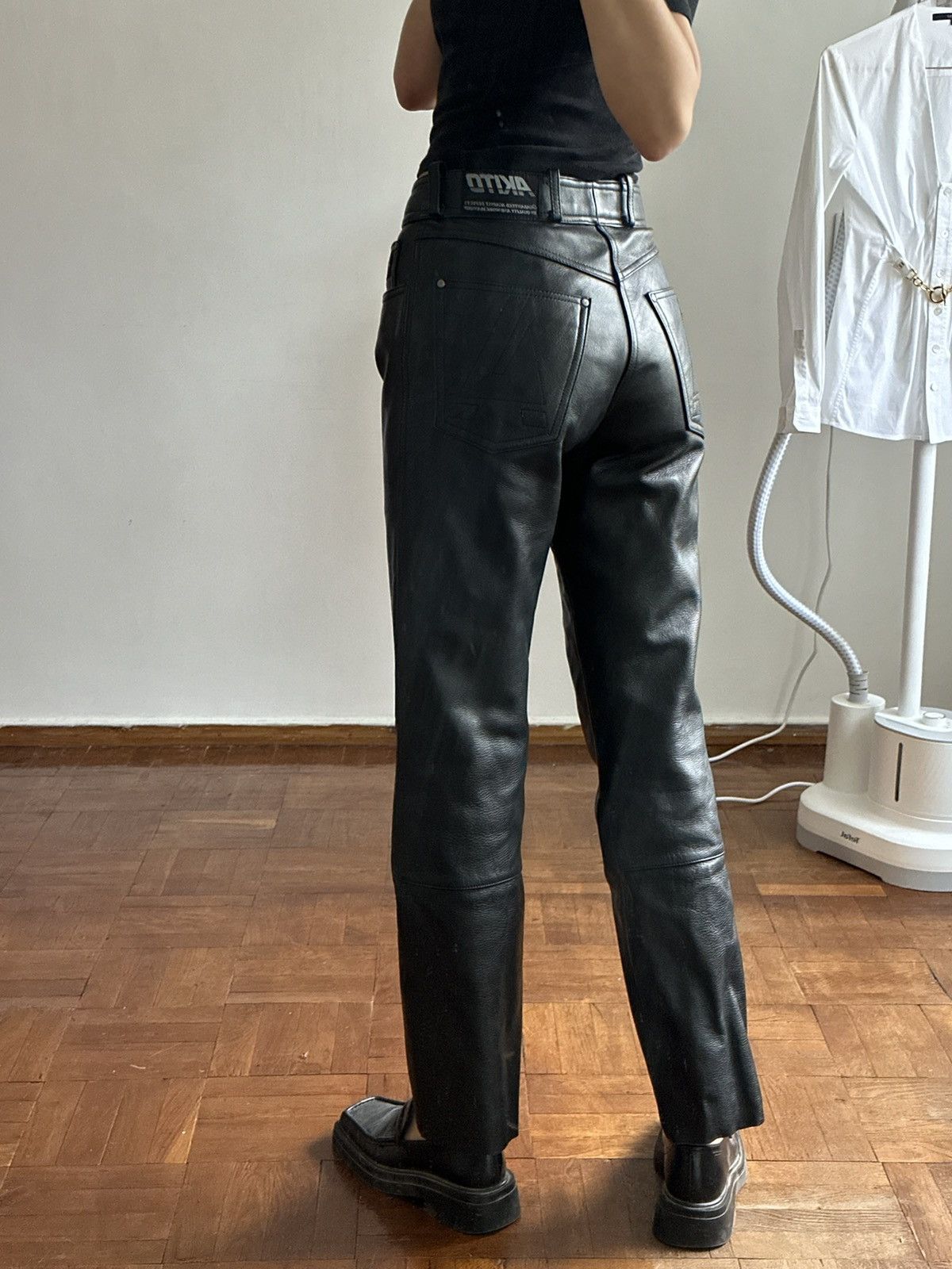 Vintage Real leather pants Akito sizeS 28 Size 28" / US 6 / IT 42 - 7 Thumbnail