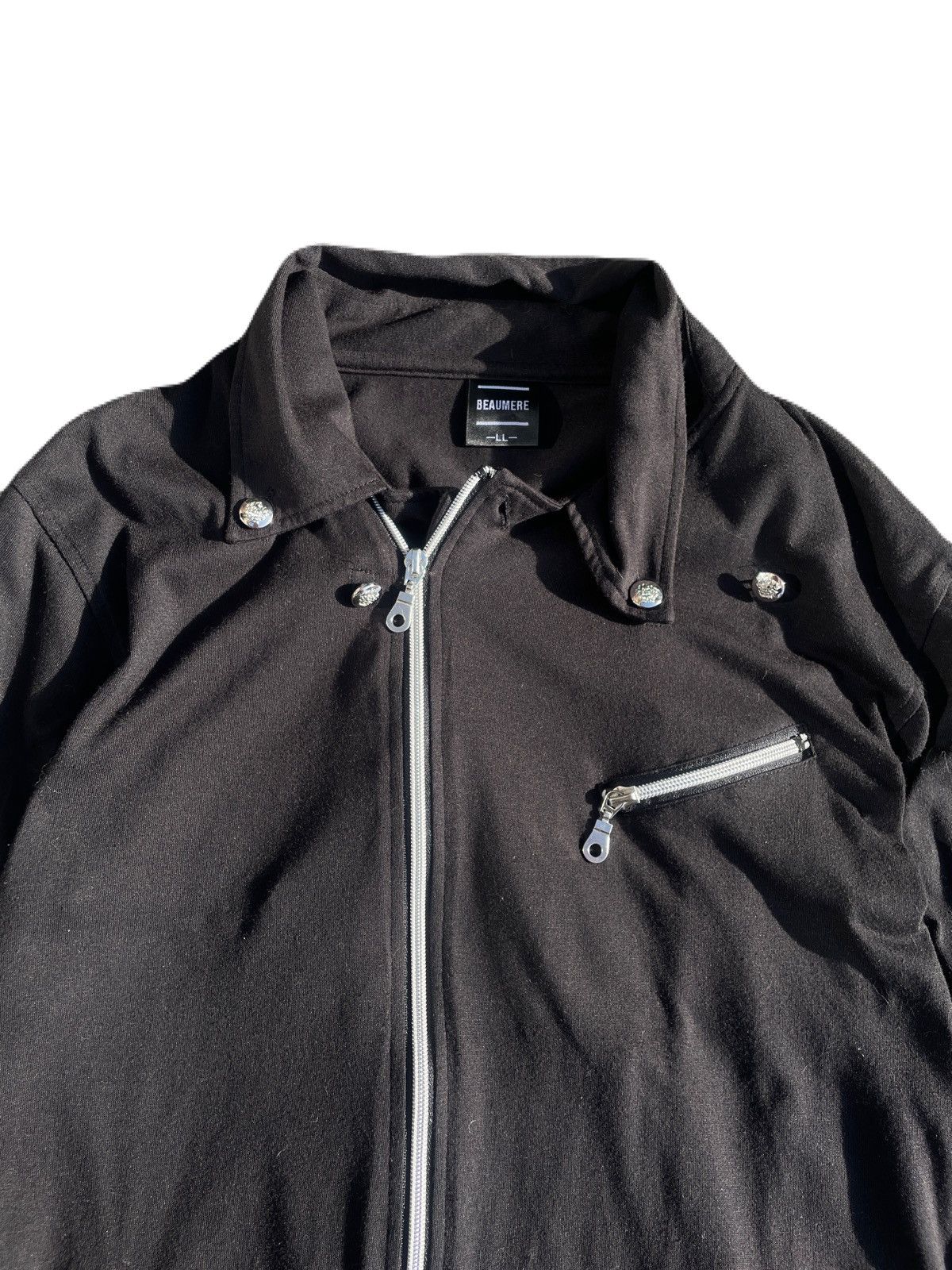If Six Was Nine 2000s Japanese archive Vkei Zip-up Cotton Slim Jacket Y2K Size US S / EU 44-46 / 1 - 5 Thumbnail