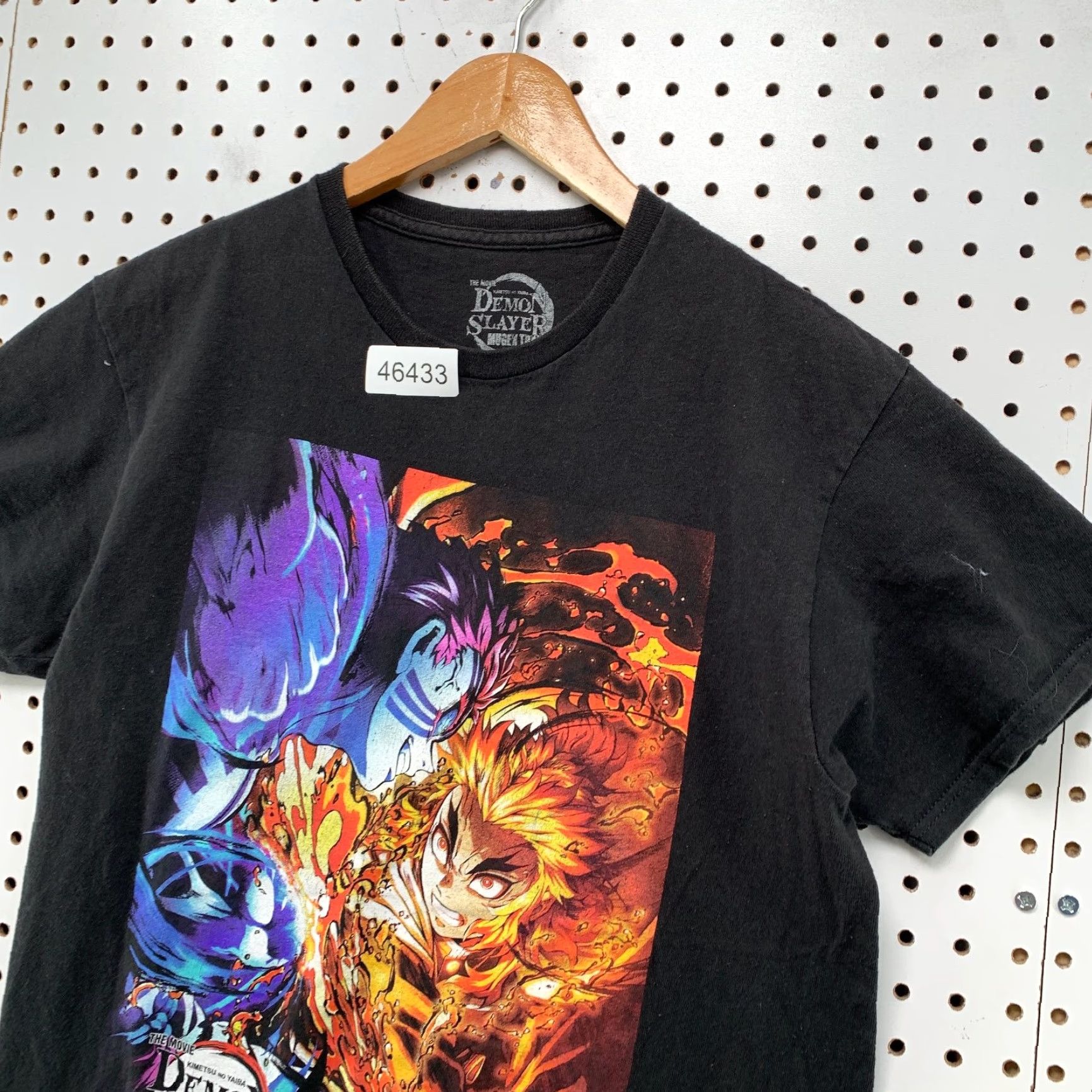 Vintage Demon Slayer Mugen Train Shirt Men M Black Anime Kimetsu no Yaiba The Movie Shirt Size US M / EU 48-50 / 2 - 7 Thumbnail