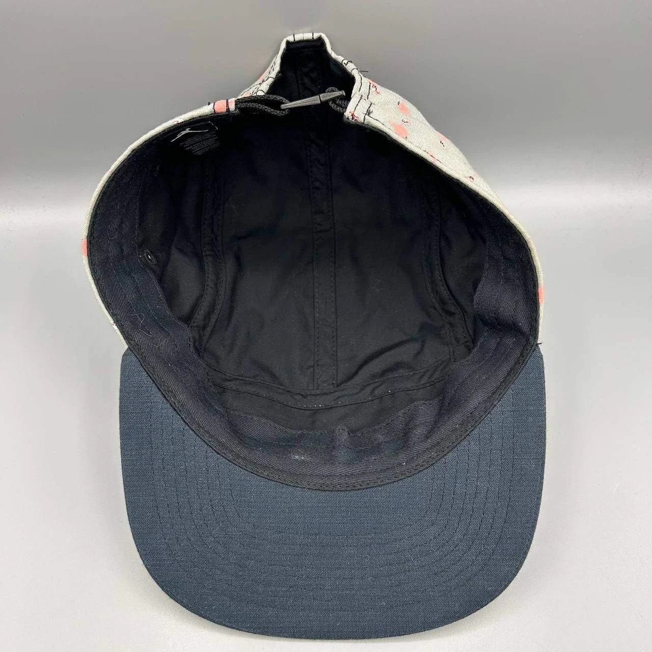 Jordan Brand Air Jordan 5 Panel Hat Men Gray Black Flamingo Strap Back Size ONE SIZE - 2 Thumbnail