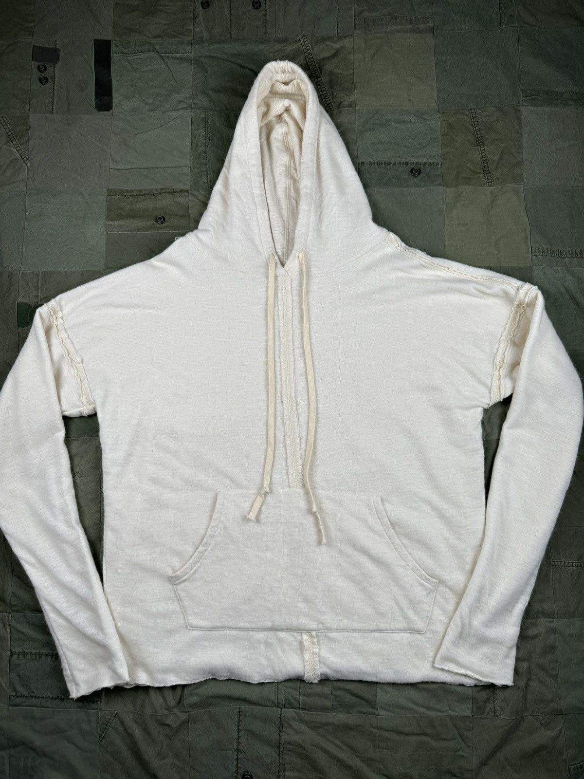 Greg Lauren Open Weave Drop Hoodie Size US L / EU 52-54 / 3 - 1 Thumbnail