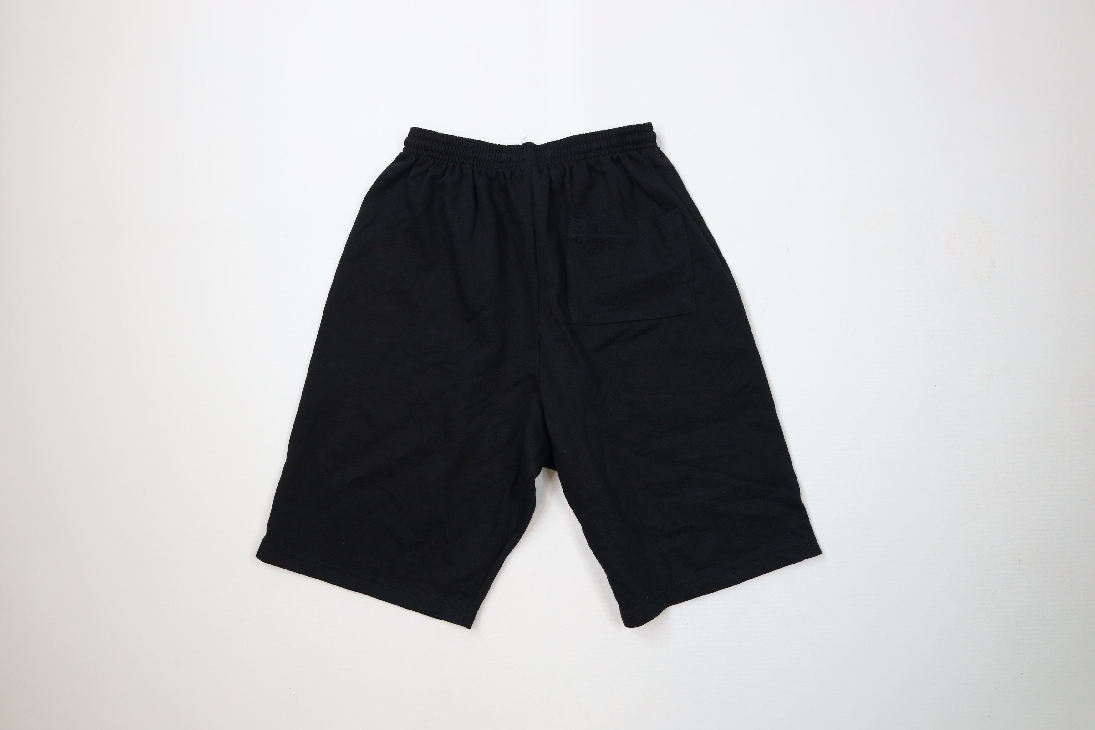 Vintage Vintage 90s Streetwear Blank Sweatpants Shorts Black USA Size US 30 / EU 46 - 9 Thumbnail