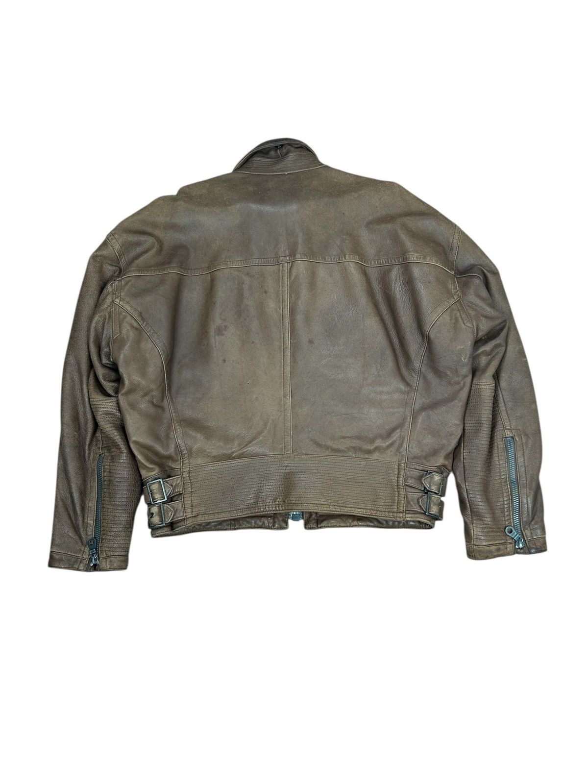 Issey Miyake Vintage Issey Miyake Bomber Leather Jacket. J0128 Size US L / EU 52-54 / 3 - 3 Thumbnail