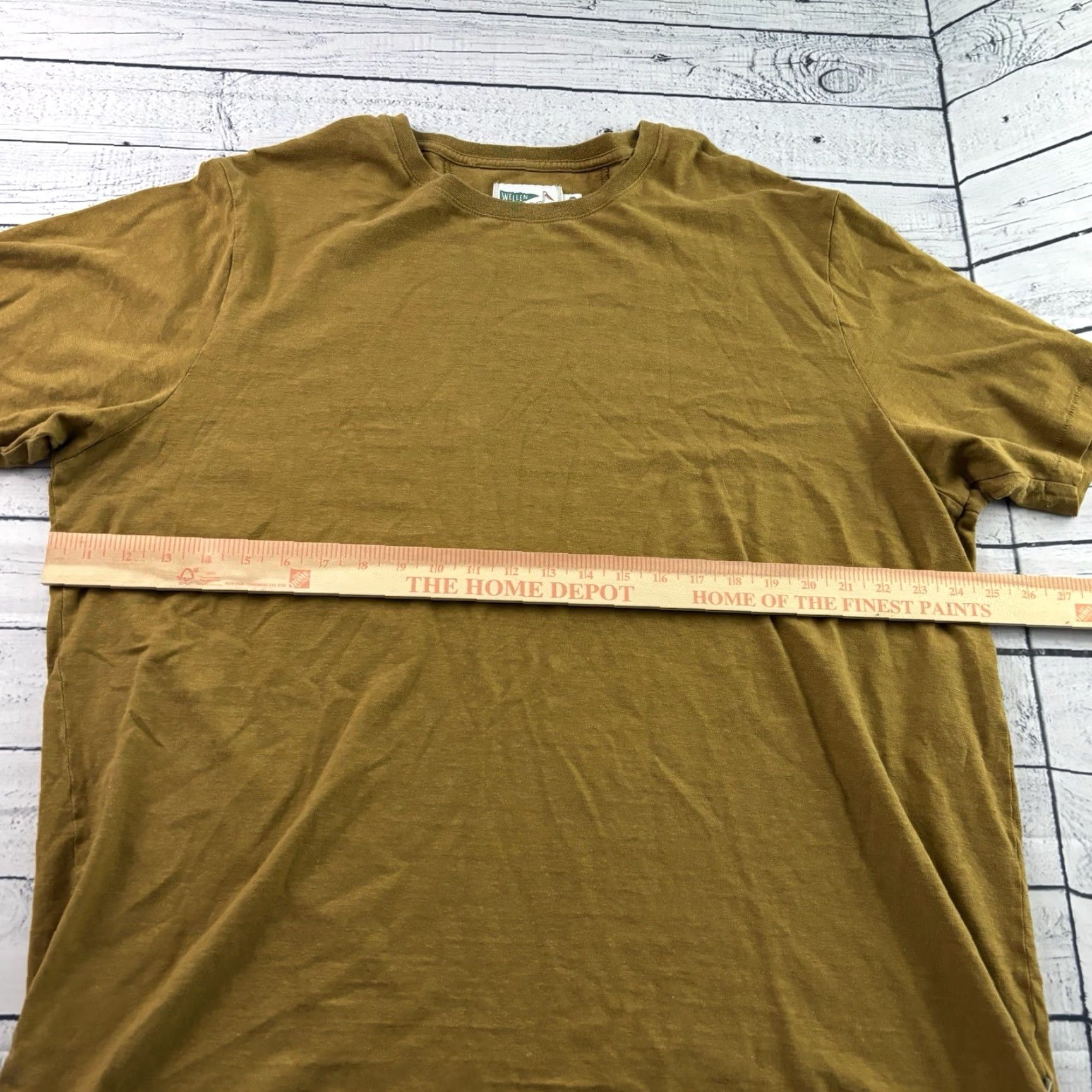 Vintage Wellen Huckberry Hemp Cotton Short Sleeve T Shirt Men's 3XL Tan Brown Size US XXL / EU 58 / 5 - 4 Thumbnail