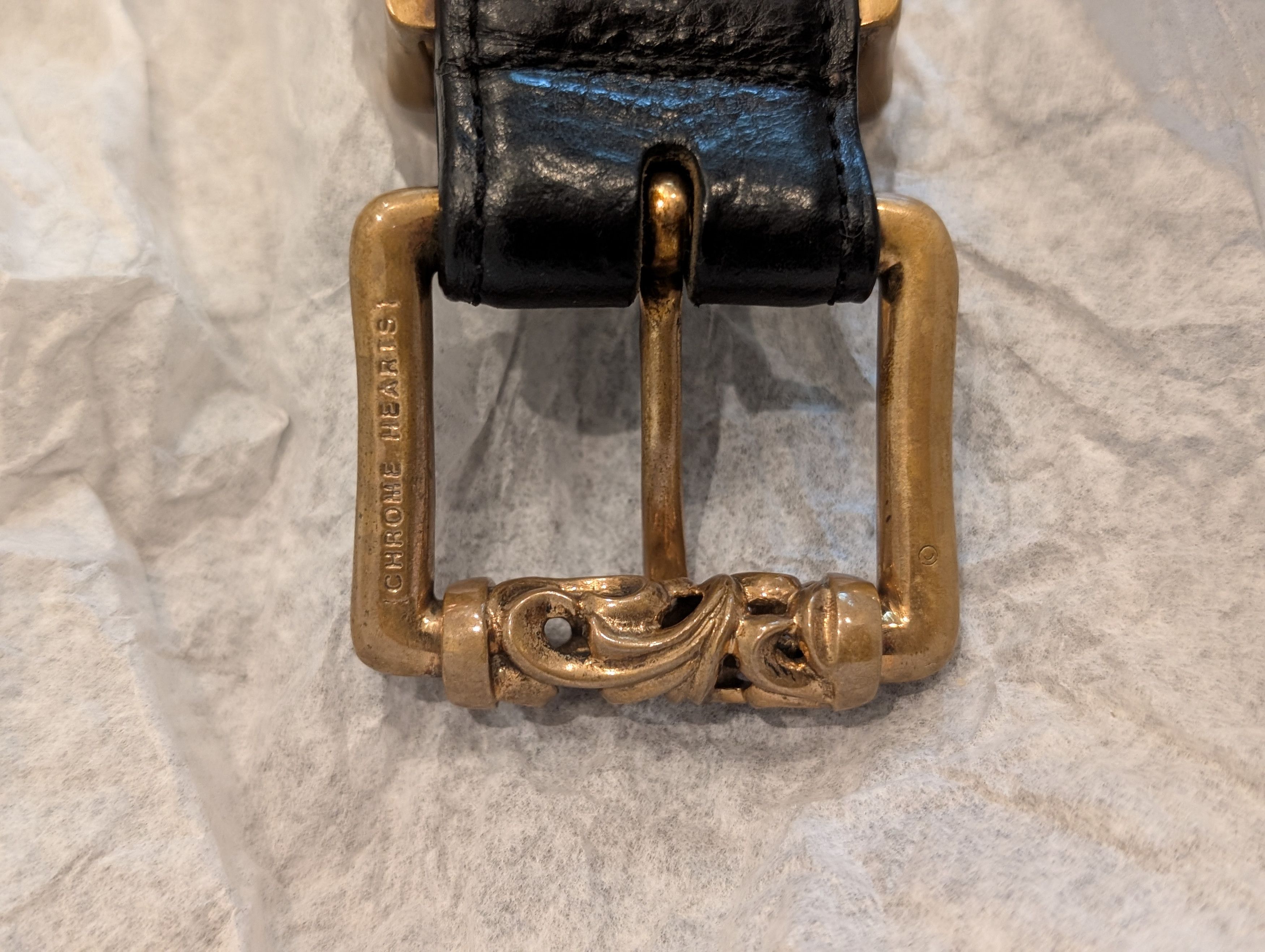 Chrome Hearts CH Roller Belt Bronze Chrome Hearts Bronze Belt Size 36 - 4 Thumbnail