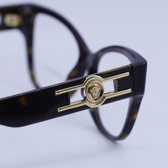 Versace Versace VE3347 108 Eyeglasses Havana 54mm Cat Eye Frame Size ONE SIZE - 5 Thumbnail