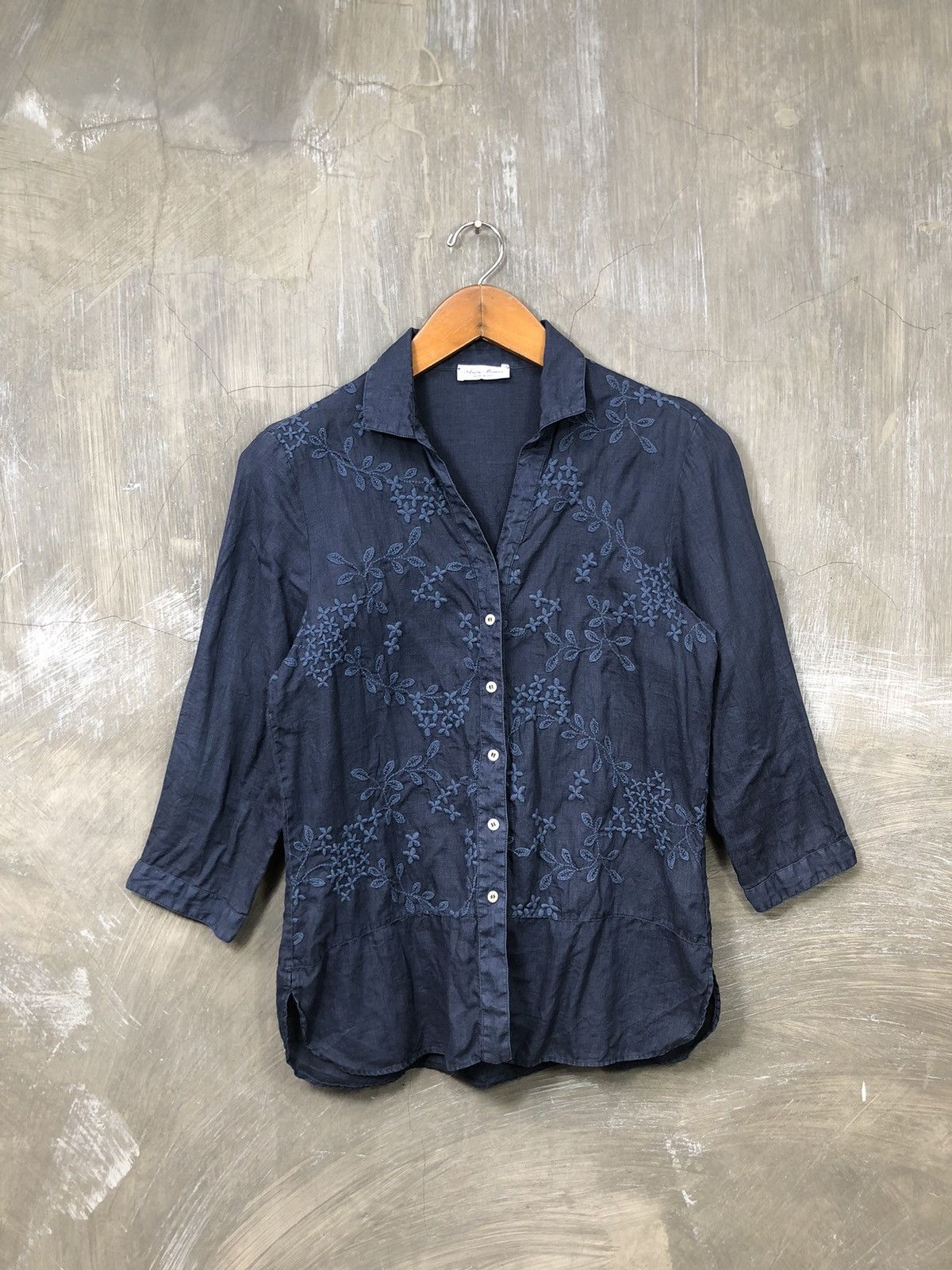 Designer Andre Maurice Blouse Shirt Size M / US 6-8 / IT 42-44 - 1 Thumbnail
