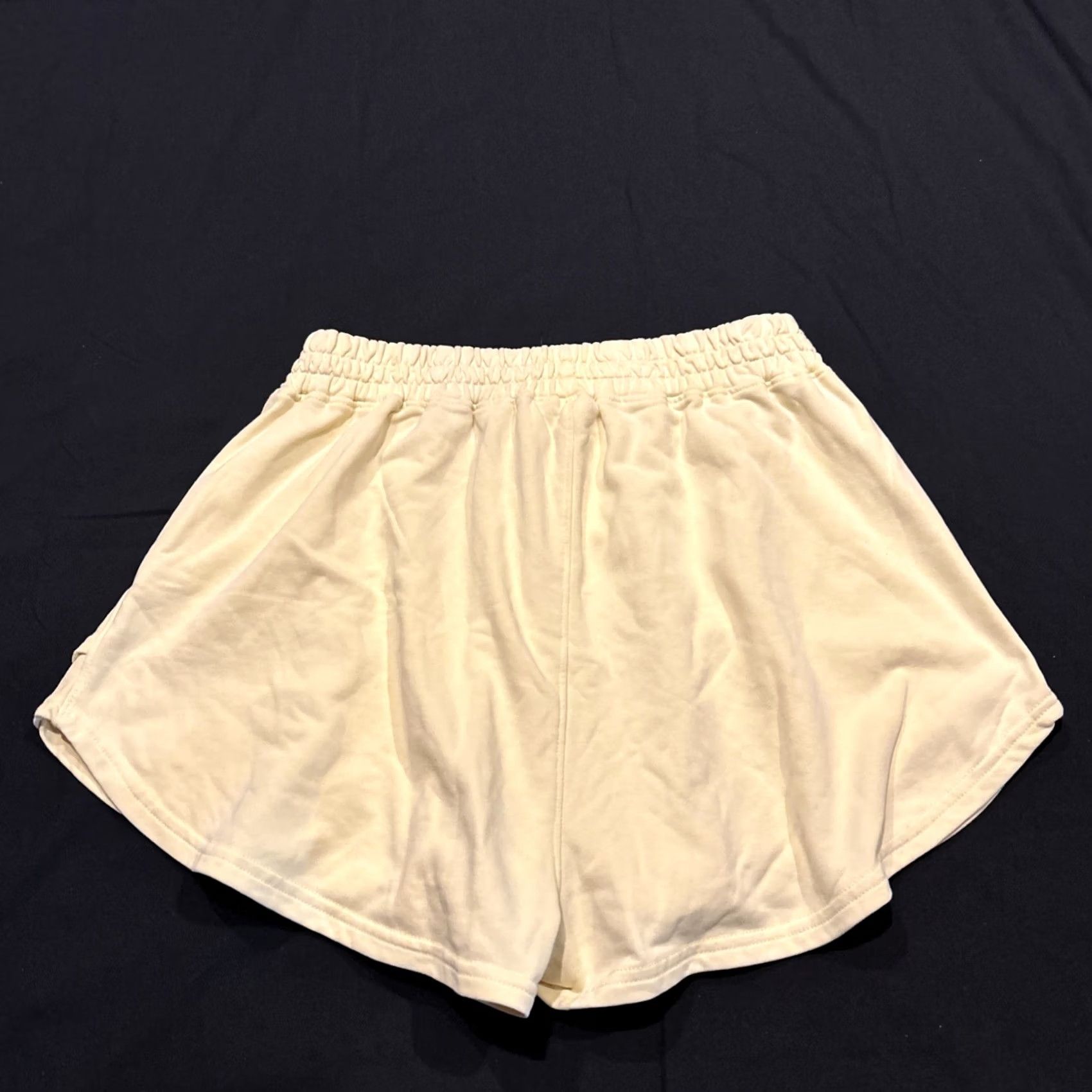 Vintage Peach Love California Boyfriend Womens M Yellow With Pearl Accent Skort Cotton Knit Size B17 Size 32" / US 10 / IT 46 - 3 Thumbnail