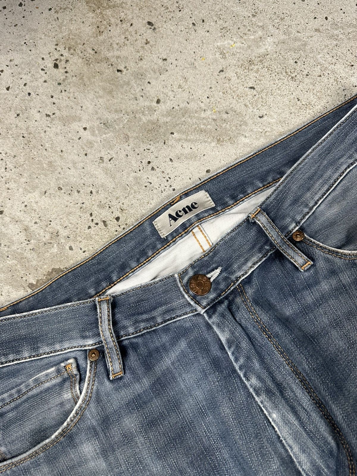 Acne Studios × Vintage Vintage Acne Studios Mod New Shaved Distressed Denim Jeans Size US 34 / EU 50 - 8 Thumbnail