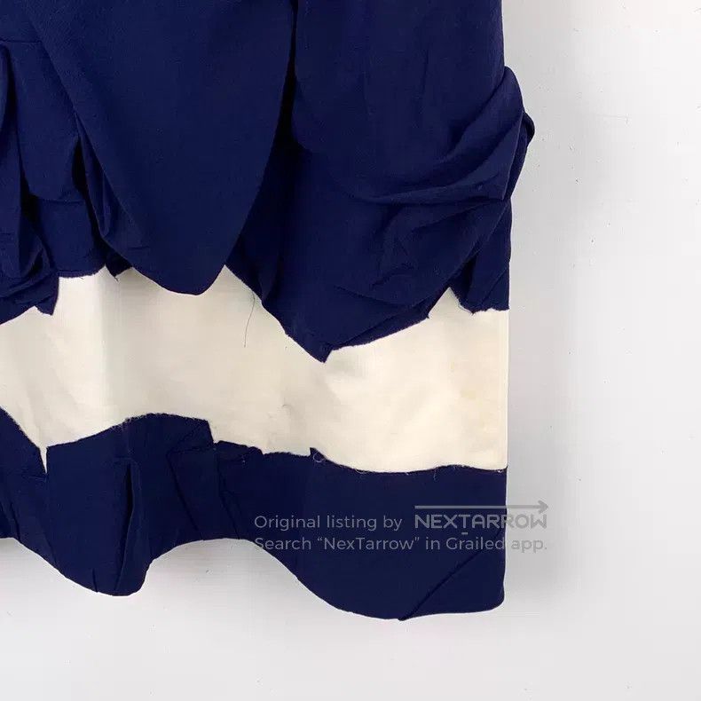 Chanel Chanel Blue and white color-blocked lace pleated design mu Size XXS / US 00 / IT 34 - 4 Thumbnail