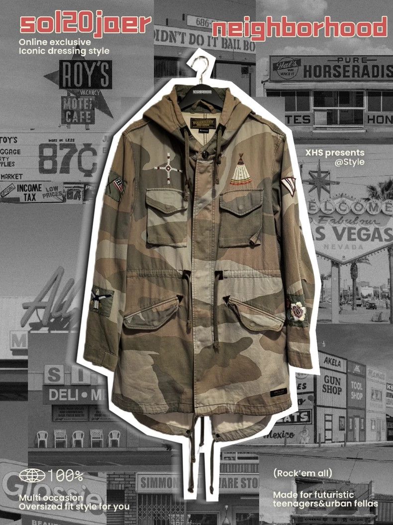 Neighborhood NEIGHBORHOOD Camo Embroidered M-65 Jacket - dmc Size US M / EU 48-50 / 2 - 1 Thumbnail