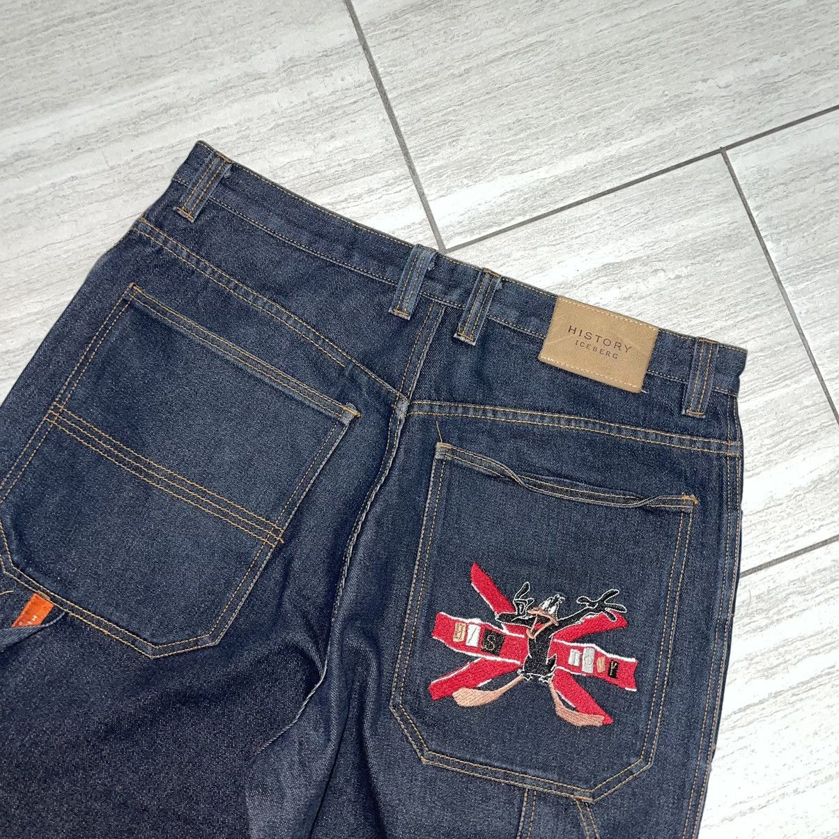 Iceberg Iceberg History Y2K Raw Baggy Denim Size US 35 - 9 Thumbnail