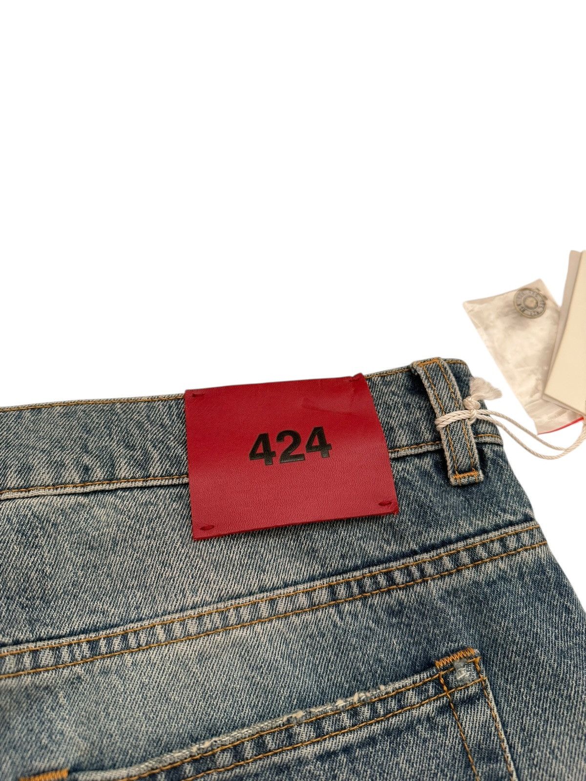 424 Italian Distressed Blue Denim Size US 36 / EU 52 - 9 Thumbnail