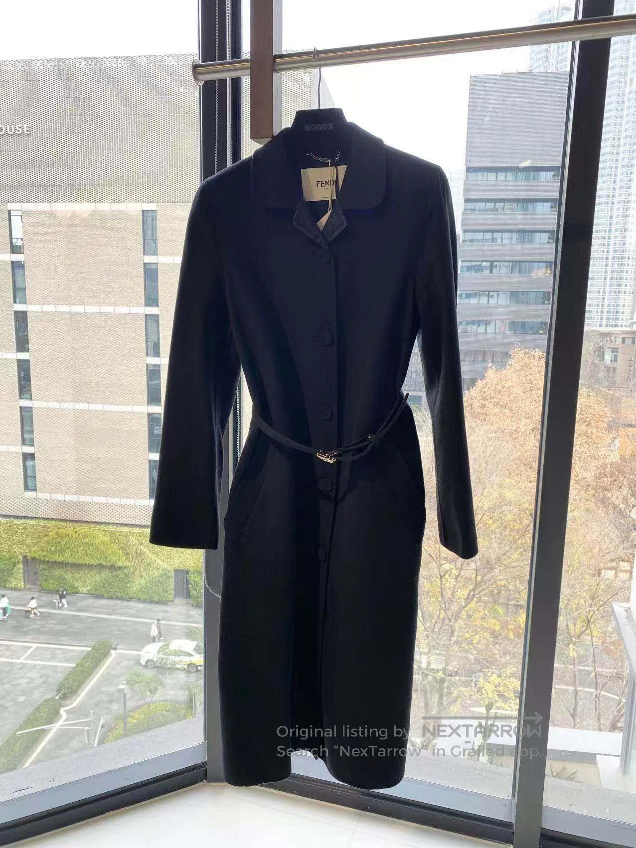 Fendi Fendi 23SS is a belted woolen coat with a belt full of old Size XXS / US 00 / IT 34 - 2 Thumbnail