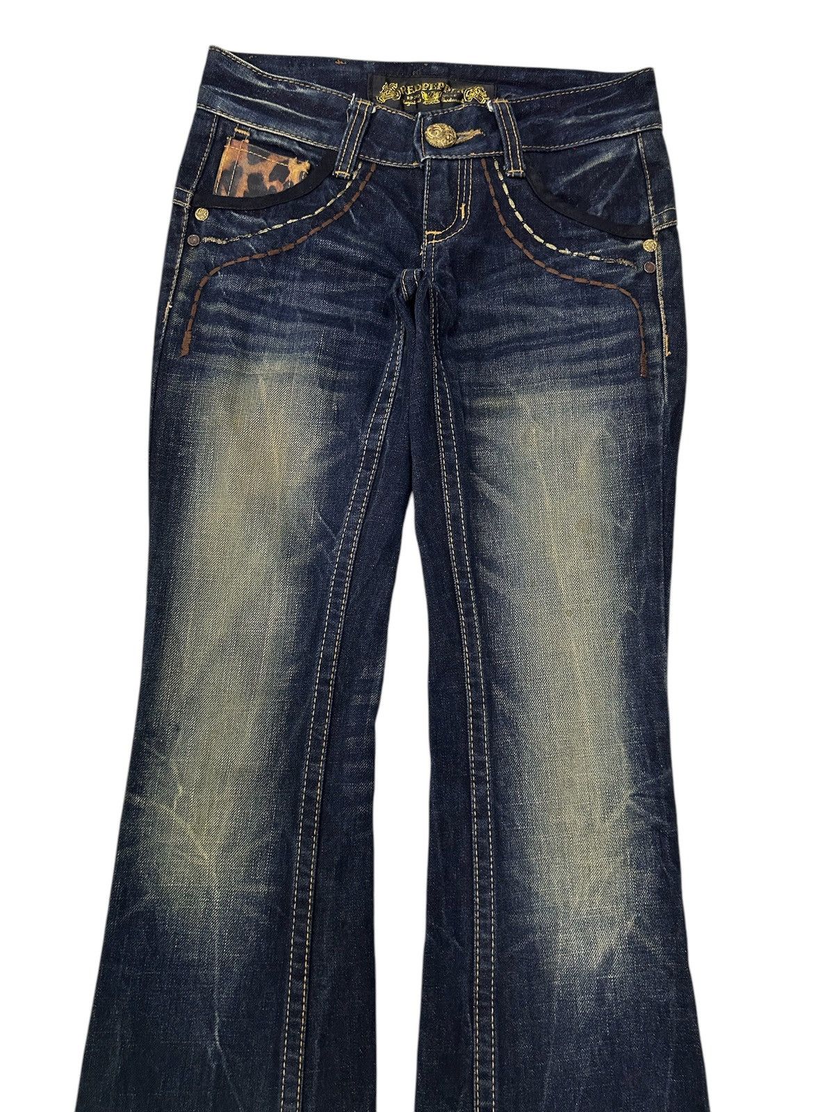 Japanese Brand vintage 2000’s flared mudwash archive japanese denim Size US 29 - 2 Thumbnail
