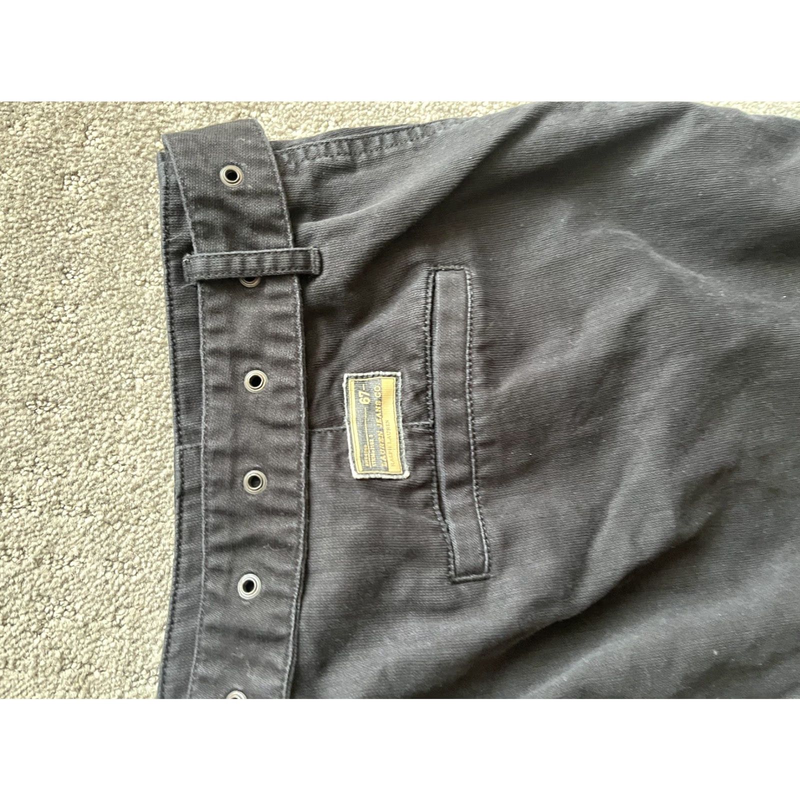 Ralph Lauren Lauren Ralph Lauren Straight Pants Womens 16 Black Belted Highrise 38x30 Size 38" / US 16 / IT 52 - 3 Thumbnail