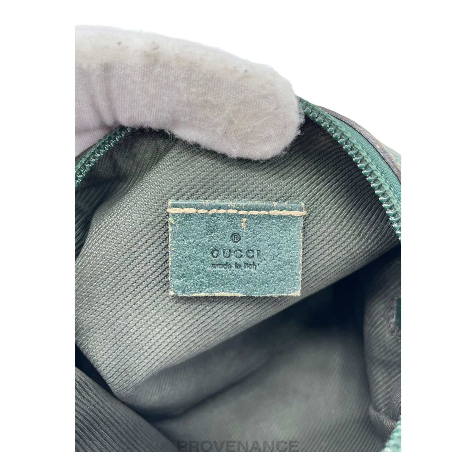 Gucci 🔴 Gucci Zip Pouch - GG Canvas Forest Green Size ONE SIZE - 7 Thumbnail