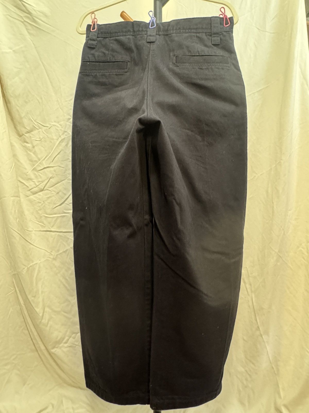 Uniqlo Uniqlo Wide Leg Black Chino Pants Size US 30 / EU 46 - 2 Thumbnail