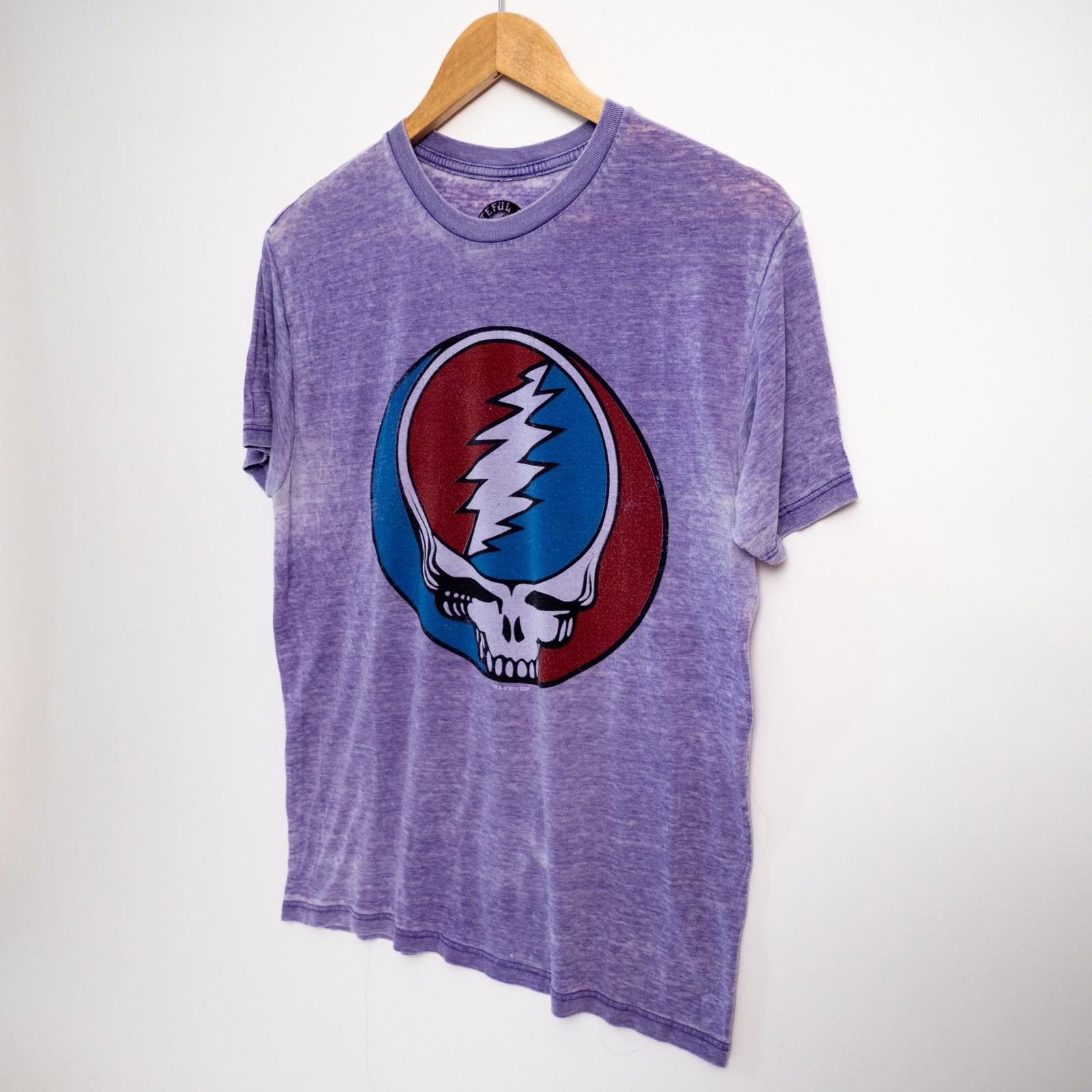 Grateful Dead Crystal Purple Logo T-Shirt Size Medium Steak Your Face Size US M / EU 48-50 / 2 - 2 Thumbnail