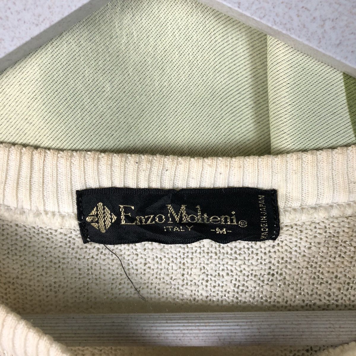 Vintage Enzo Molteni White vintage Sweatshirt #7422 Size US M / EU 48-50 / 2 - 10 Thumbnail