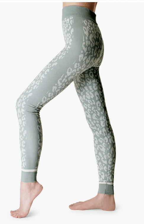 image of Sweaty Betty Leopard Jacquard Base Layer Leggings ( Xs ), Women's (Size 26)
