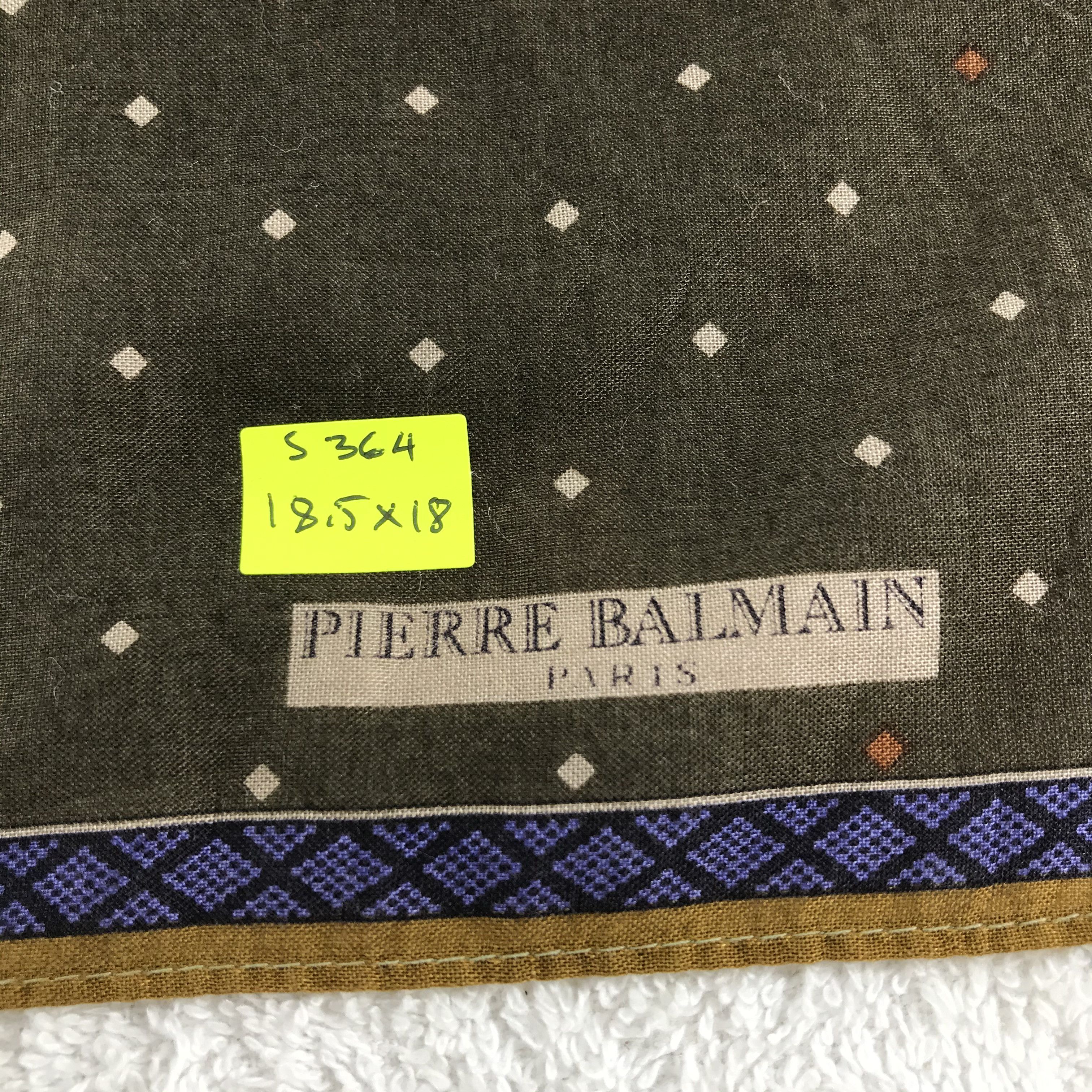 Pierre Balmain × Vintage Pierre Balmain Bandana / Handkerchief / Neckerchief - S364 Size ONE SIZE - 5 Thumbnail