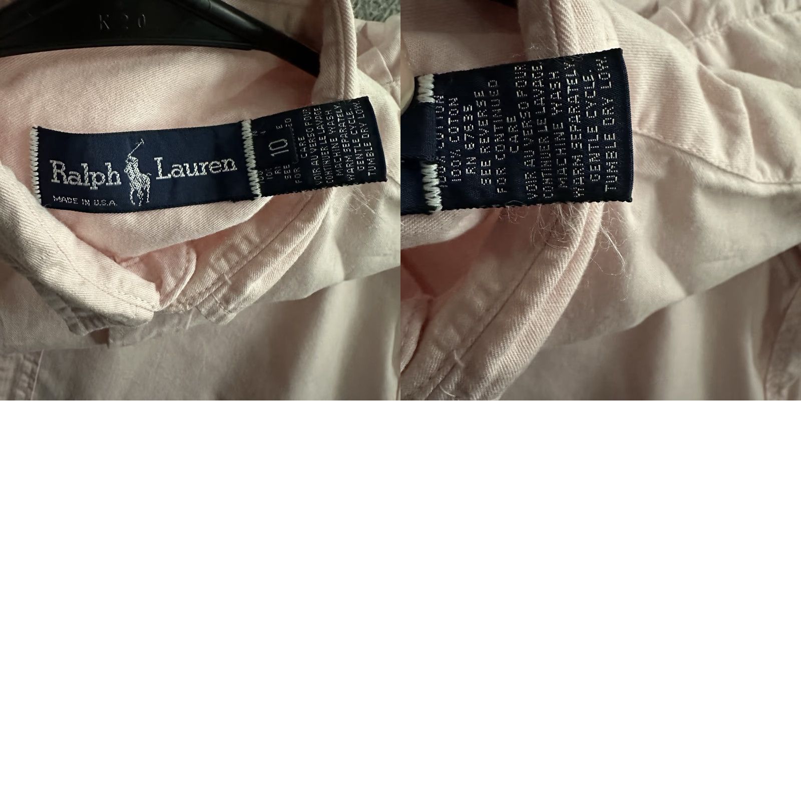 Ralph Lauren VINTAGE Ralph Lauren Womens Top Pink 10 Long Sleeve Button-Up Cotton USA Made Shirt Women Size L / US 10 / IT 46 - 8 Thumbnail