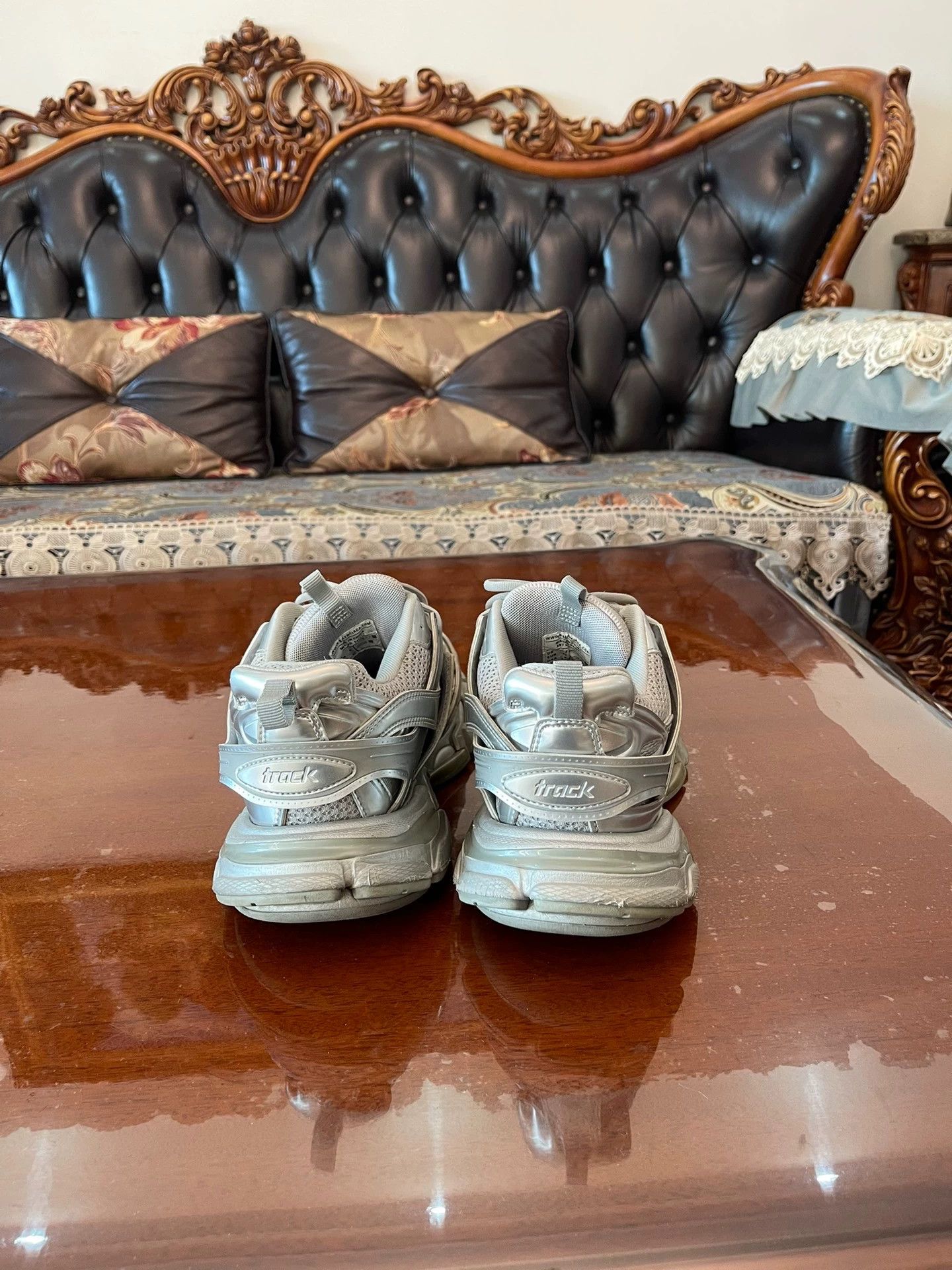 Balenciaga Balenciaga Triple S Metallic Silver 41 Size US 8 / EU 41 - 5 Thumbnail