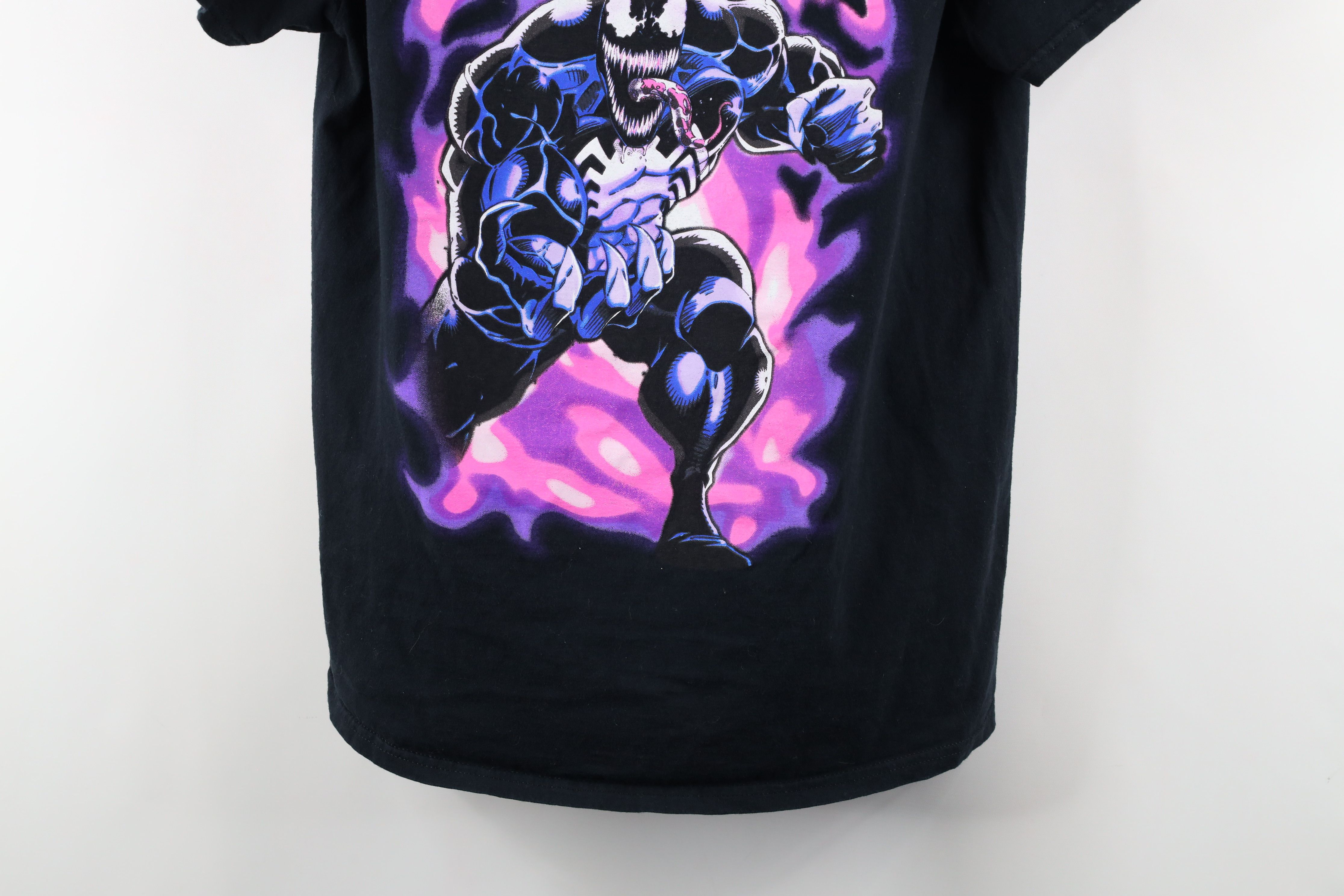 Vintage Marvel Comics Spell Out Venom Spiderman T-Shirt Black Size US M / EU 48-50 / 2 - 3 Thumbnail