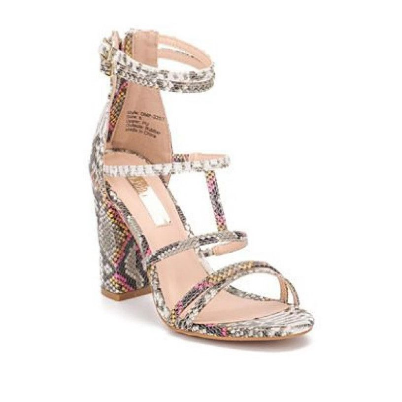 Other OLIVIA MILLER Womens Strappy Block Heel Sandals NEW / Size 7 Size US 7 / IT 37 - 1 Thumbnail